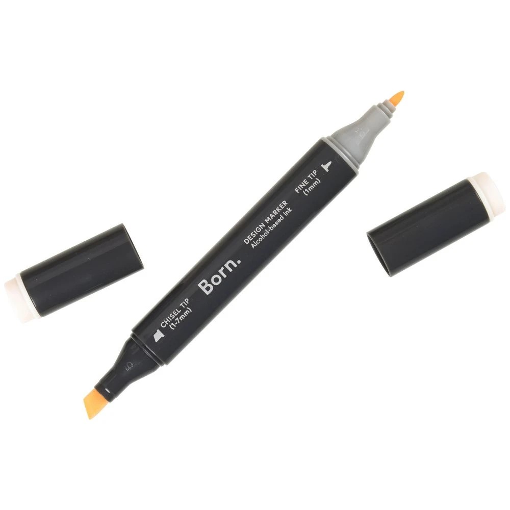 3 Born Professional Dual-Tip Artist Marker Blush Pink YR198, 3 of 4