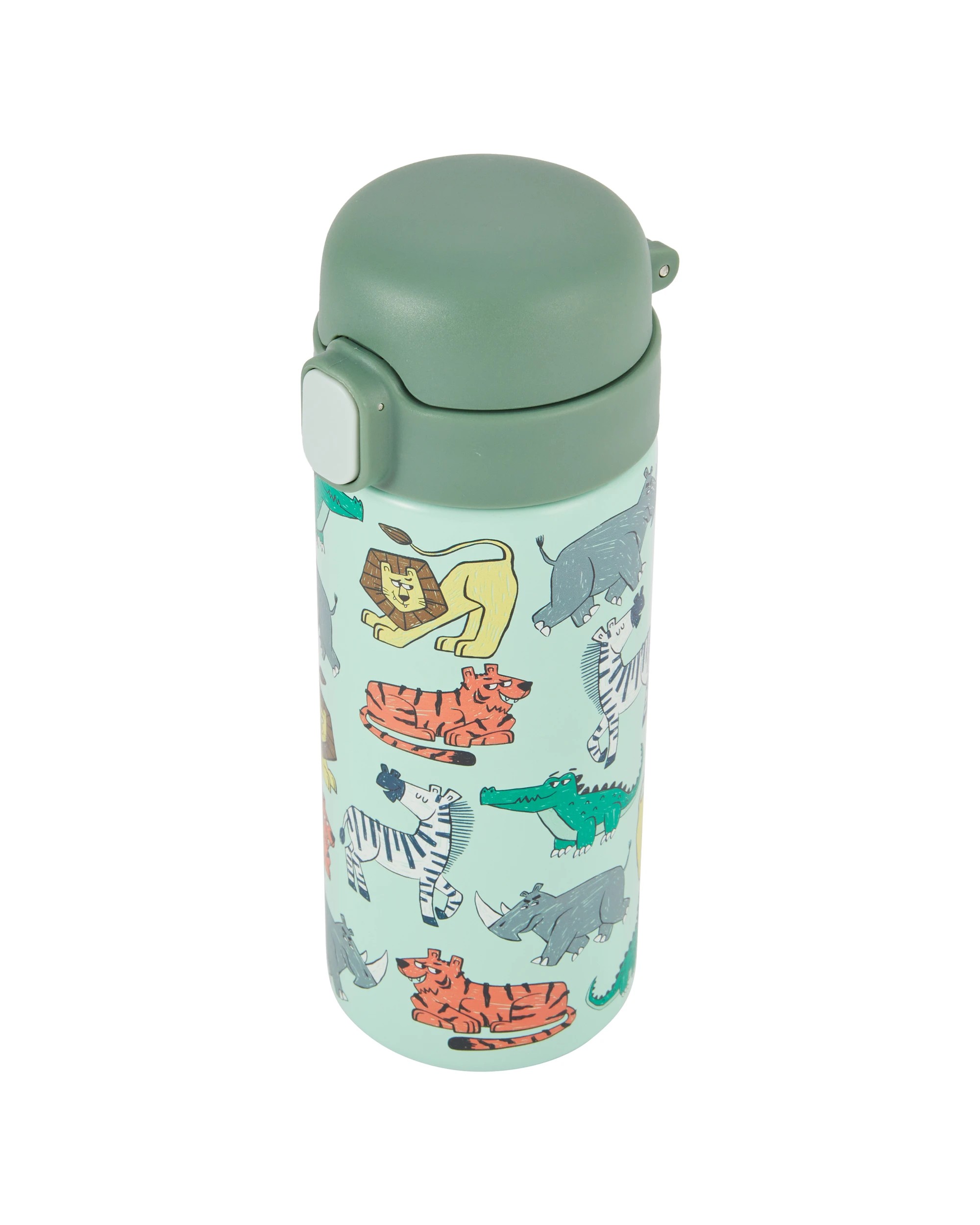 3 400ml Double Wall Insulated Cylinder Bottle - Animal, 3 of 6