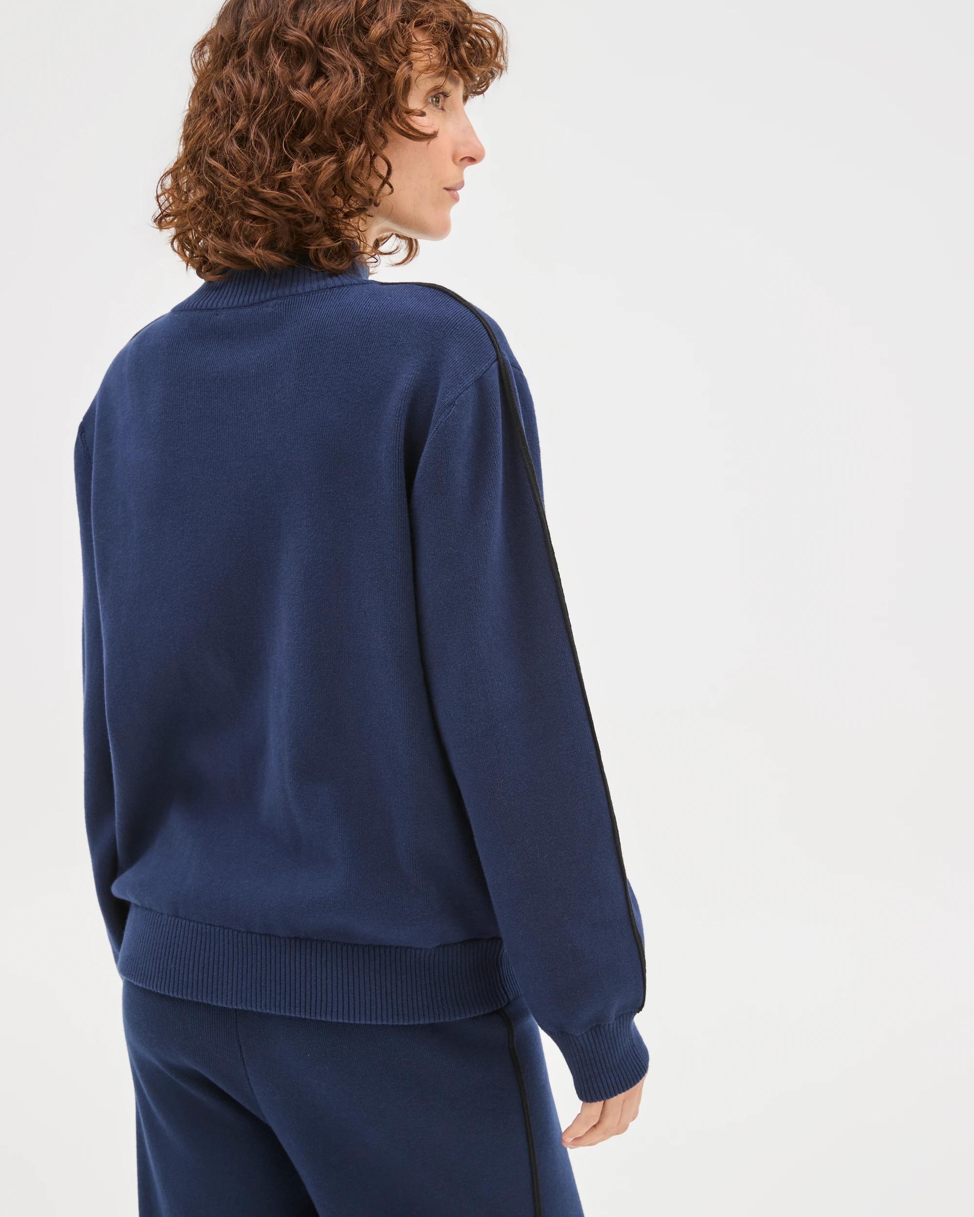 7 Target Active Active Australian Cotton Blend Knit Zip Through Jumper NAVY, 7 of 7
