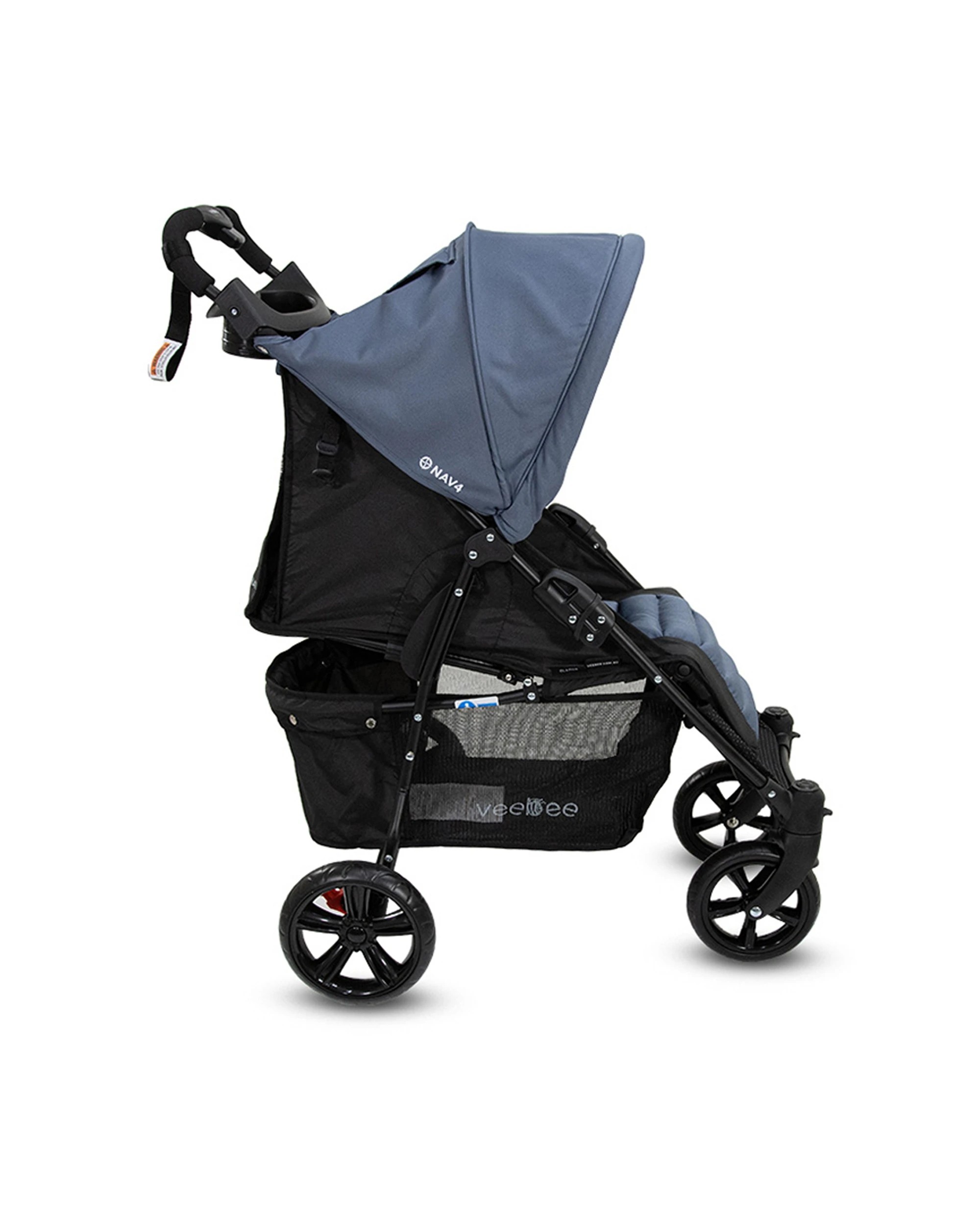 8 Veebee Nav 4 Foldable Baby Stroller Suitable From Birth Toddler Glacier Colour 100cm Stroller Pram Kit
 - Blue, 8 of 9