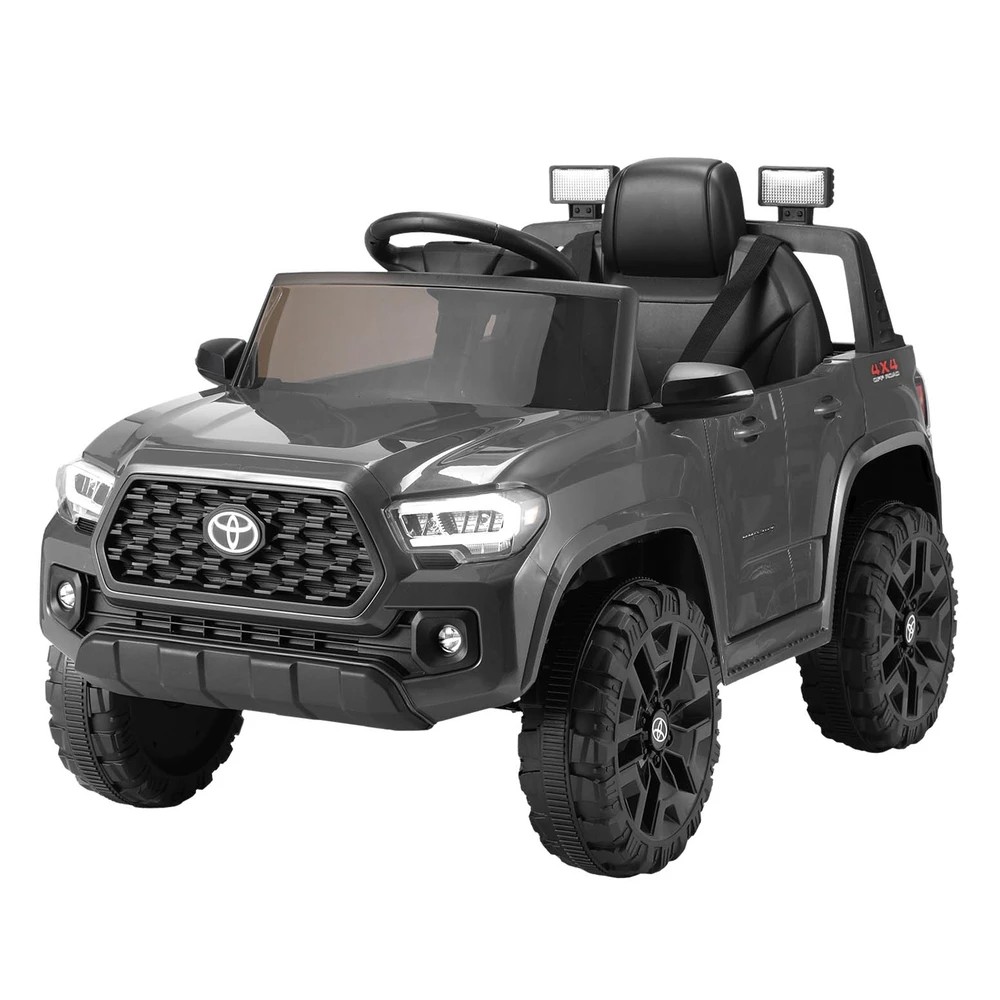 1 Kids Electric Ride On Car Toyota Tacoma Off Road Jeep Toy Cars Remote 12V - Grey, 1 of 5