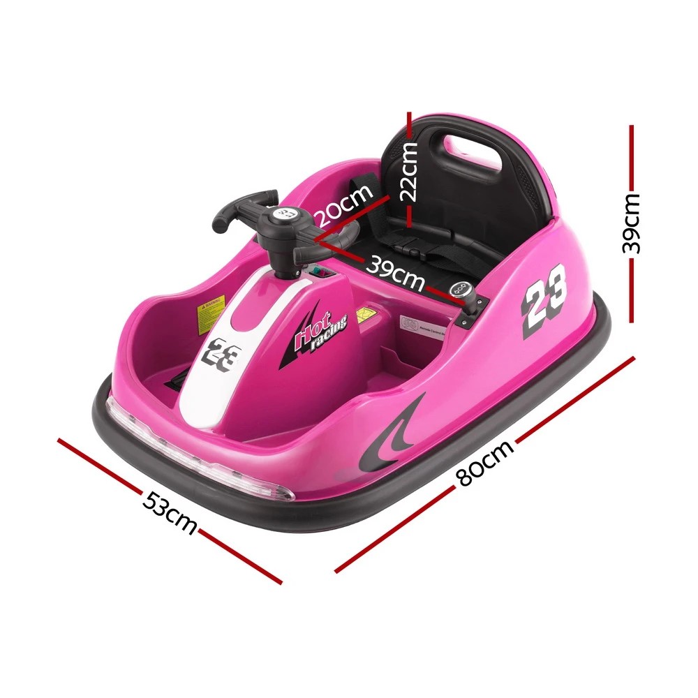 2 Rigo Kids Ride On Car Bumper Kart 6V Electric Toys Cars Remote Control - Pink, 2 of 5