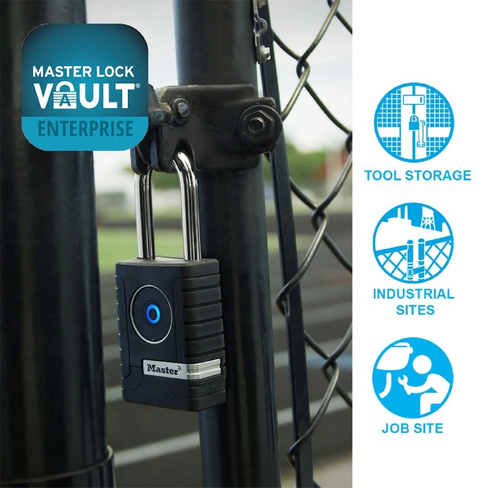 3 Masterlock Bluetooth Outdoor Padlock Black, 3 of 8