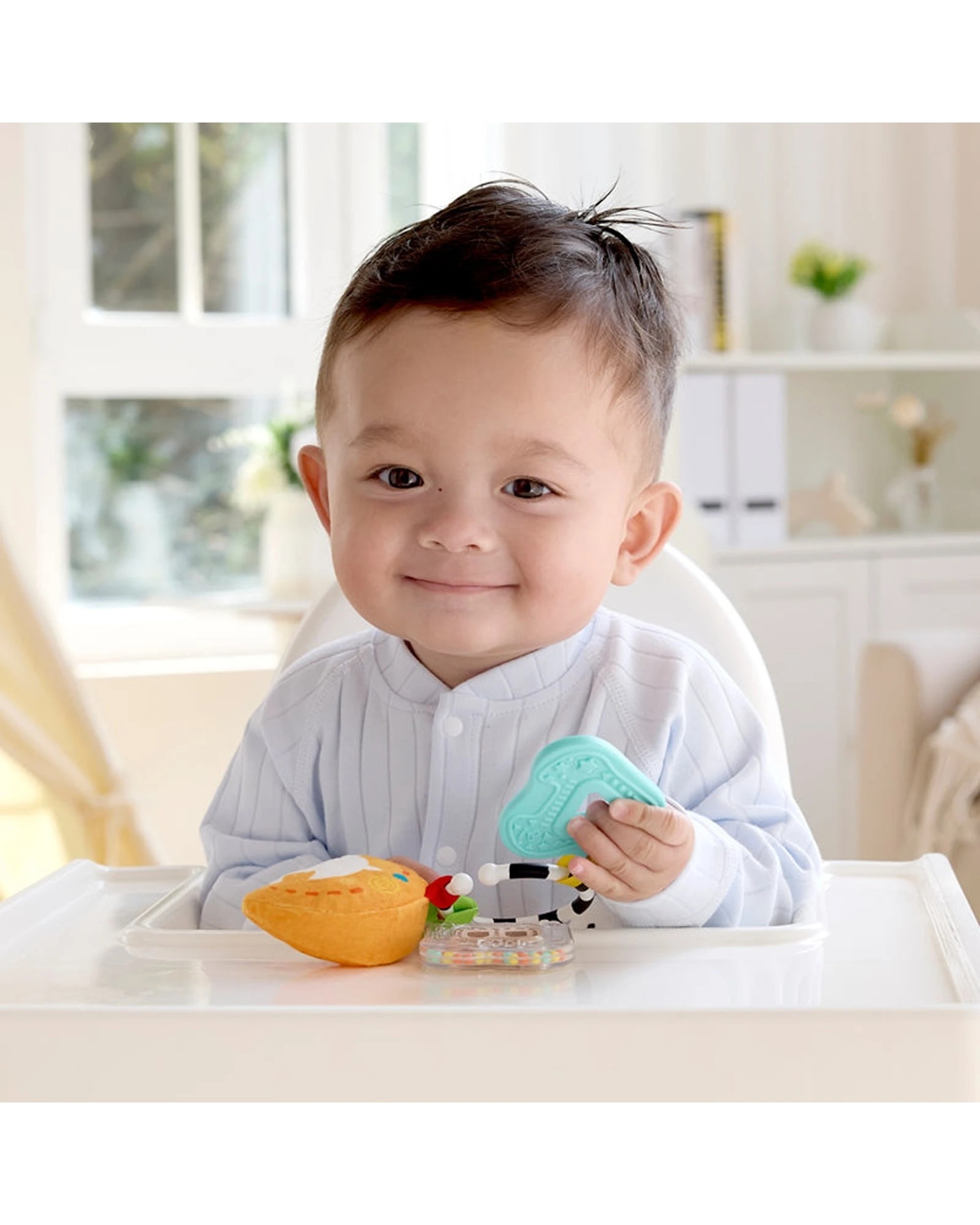 3 Hape Sensory ABCs Playset Teether Rattle Plush Baby Activity Toy - Multi, 3 of 4