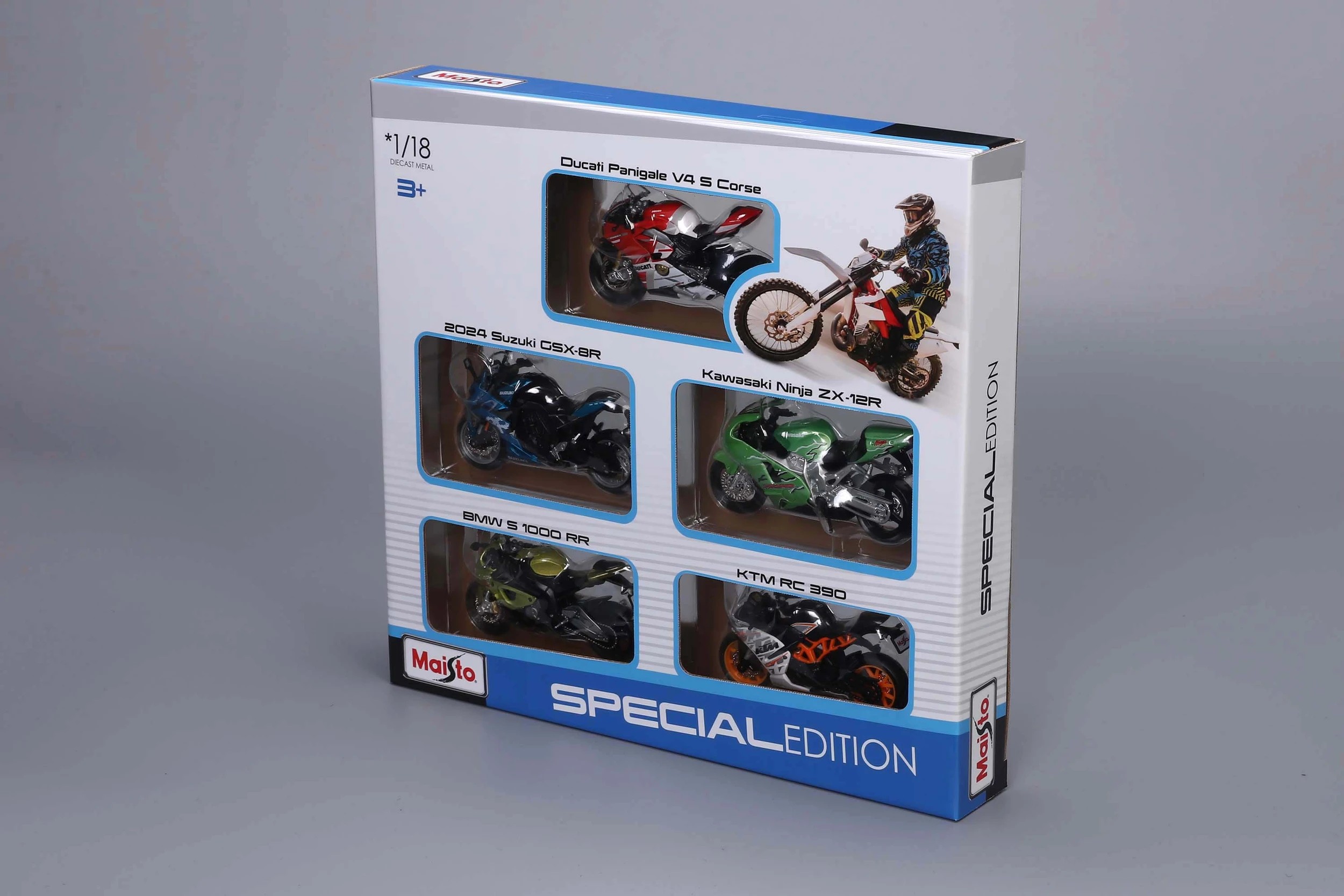 3 5 Piece Maisto Special Edition 1:18 Motorbikes Gift Pack, 3 of 3