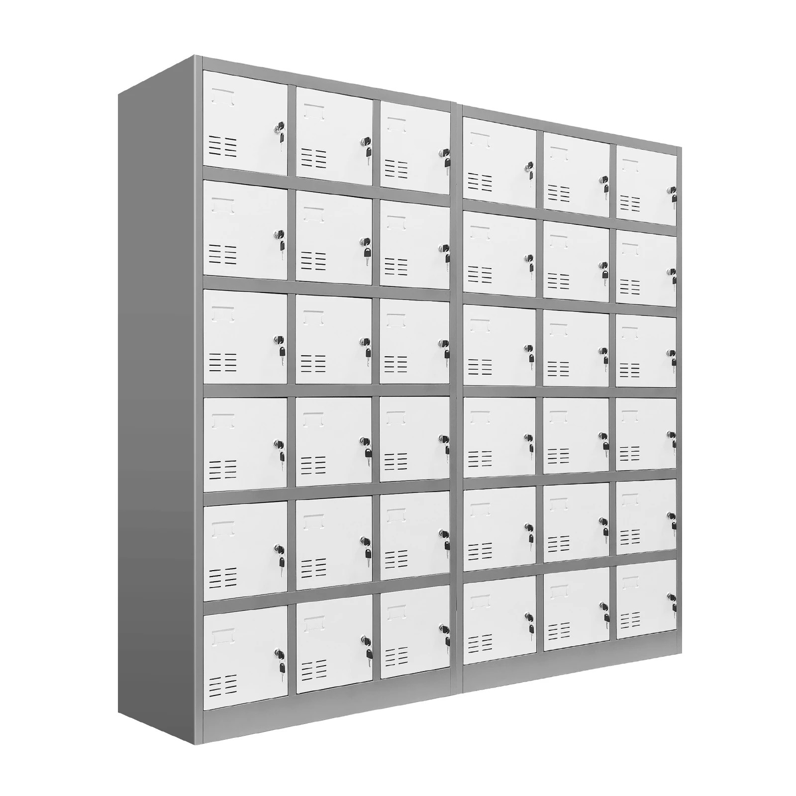 6 Ausway 18 Doors Metal Steel Locker Storage Cabinet Gym Office School, 6 of 7