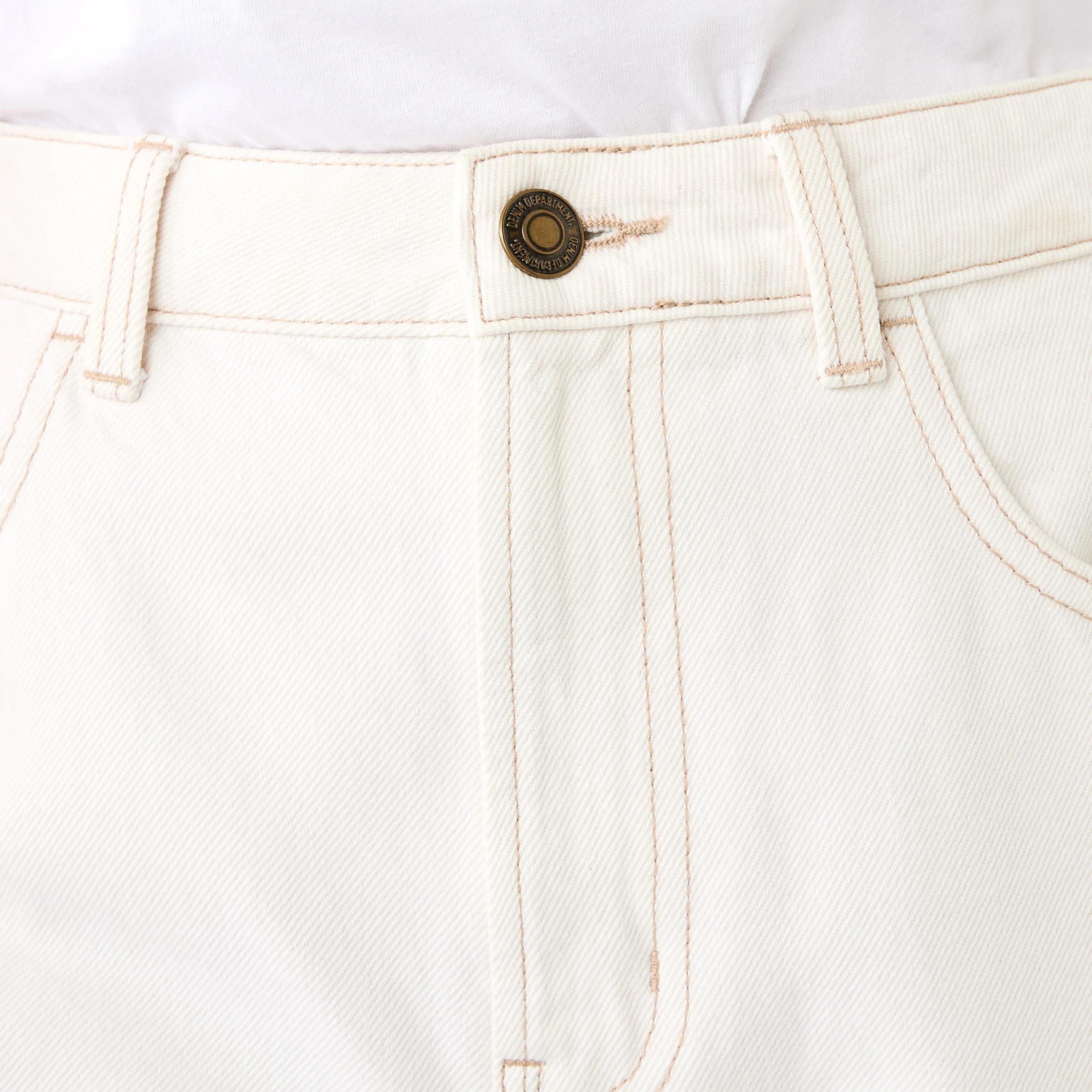 5 Cuffed Hem Jeans Ecru, 5 of 9