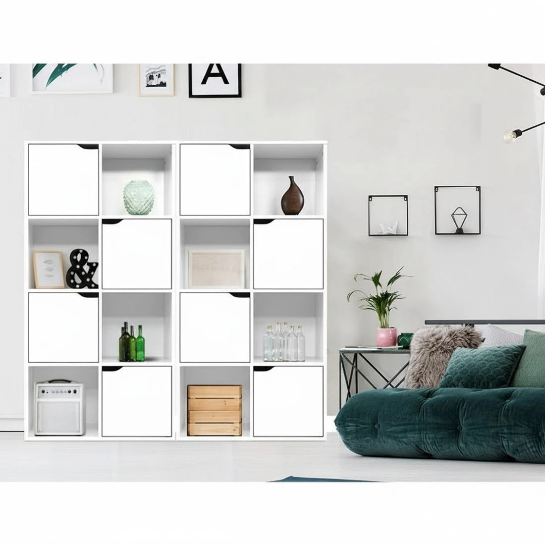 8 Artiss Bookshelf 8 Cube Shlef - White, 8 of 8