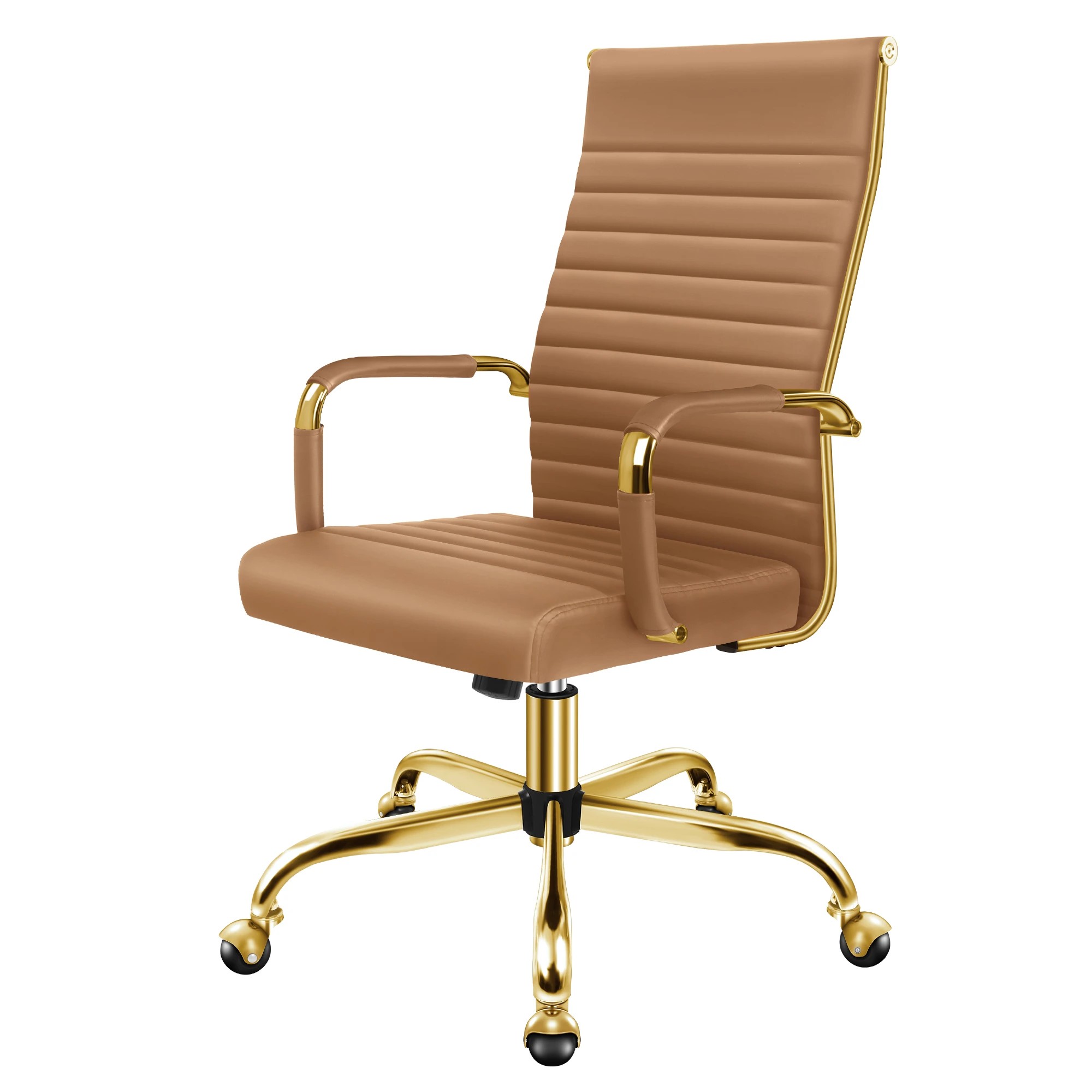 1 Alfordson Office Chair Padded Seat Ergonomic Executive Computer Study Gaming - Brown, 1 of 10