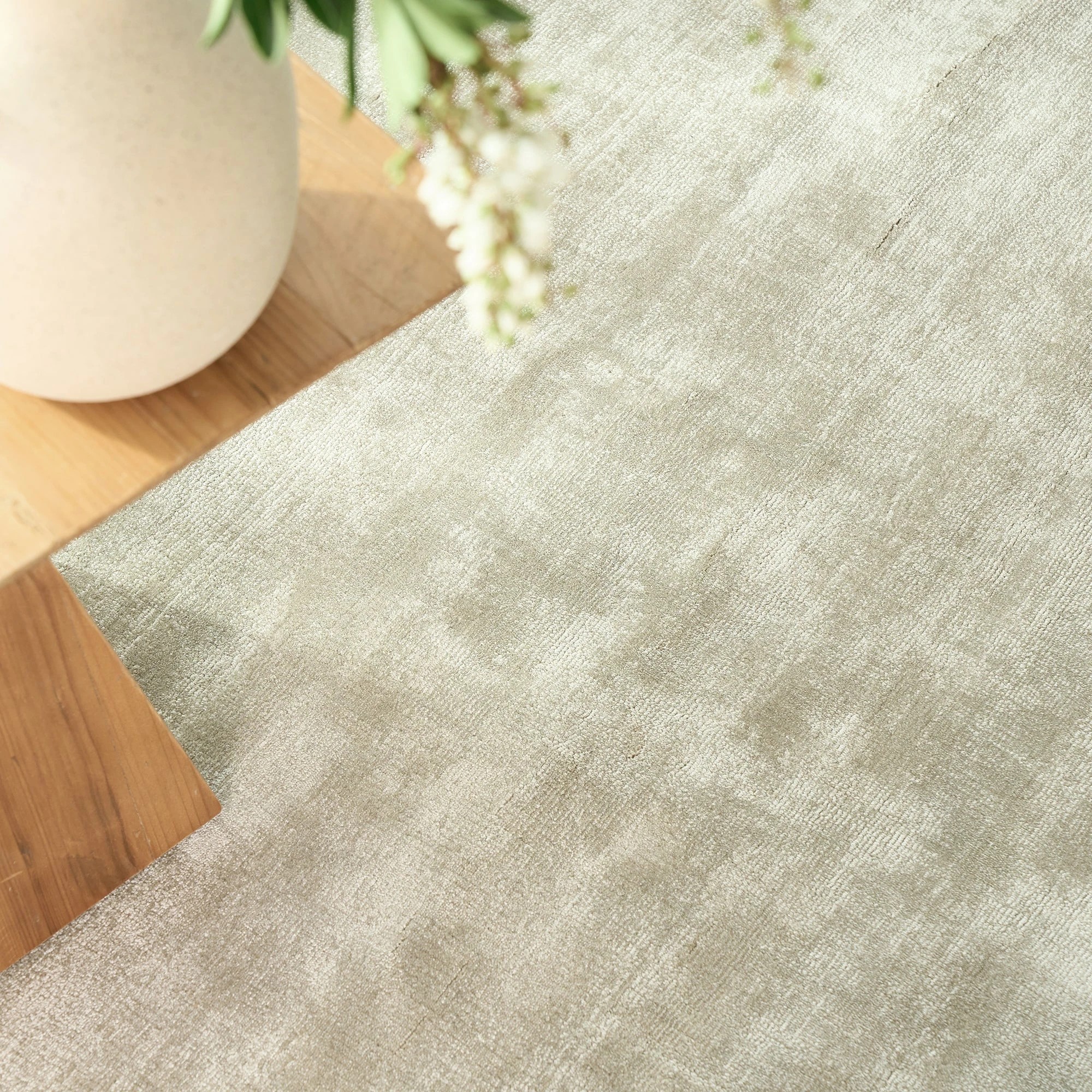 3 Common Ground Rugs Serene 400x300cm - Extra Extra Large Hand Loomed Rug - Silver, 3 of 9