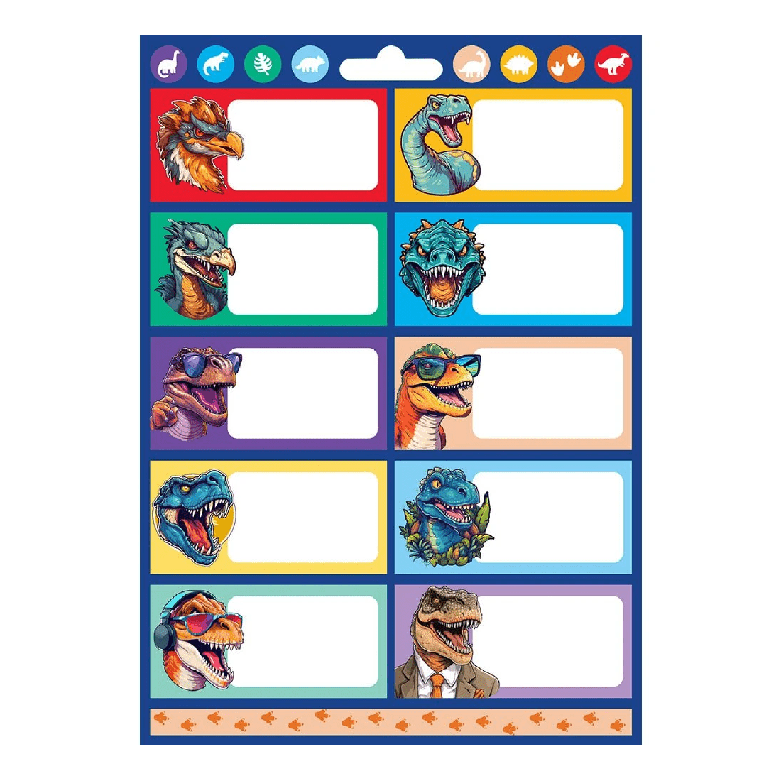 3 Avery Sticker Label Variety Pad 145 x 210mm Dinosaur 5 Sheet, 3 of 8