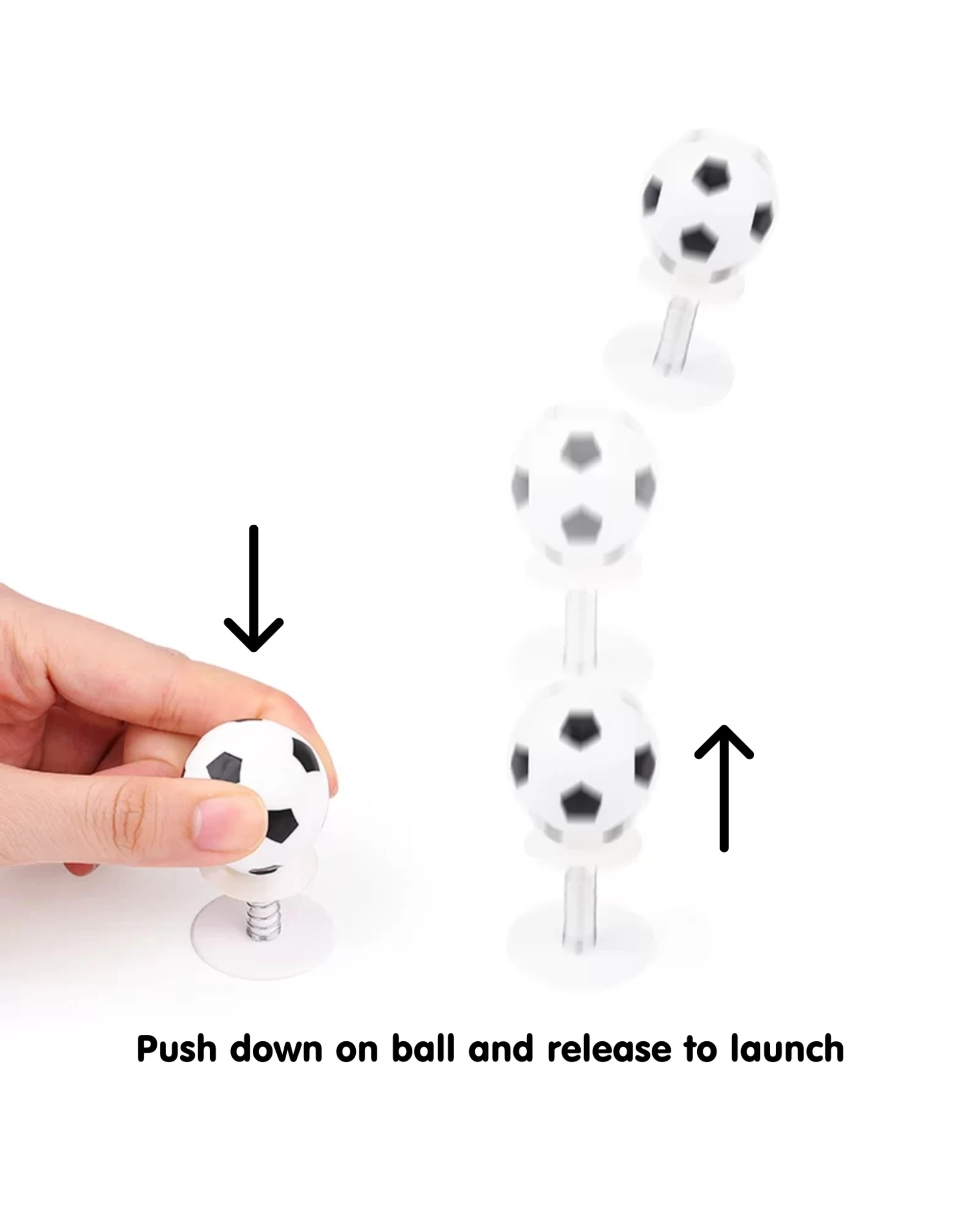 2 Party Maker Pop Up Spring Soccer Balls Pack of 3 - White, 2 of 4