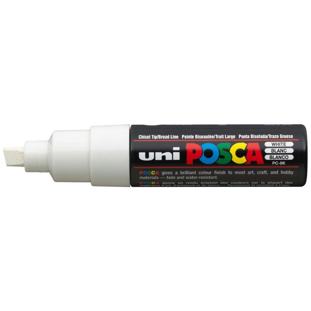 1 POSCA PC 8K Paint Marker White, 1 of 8