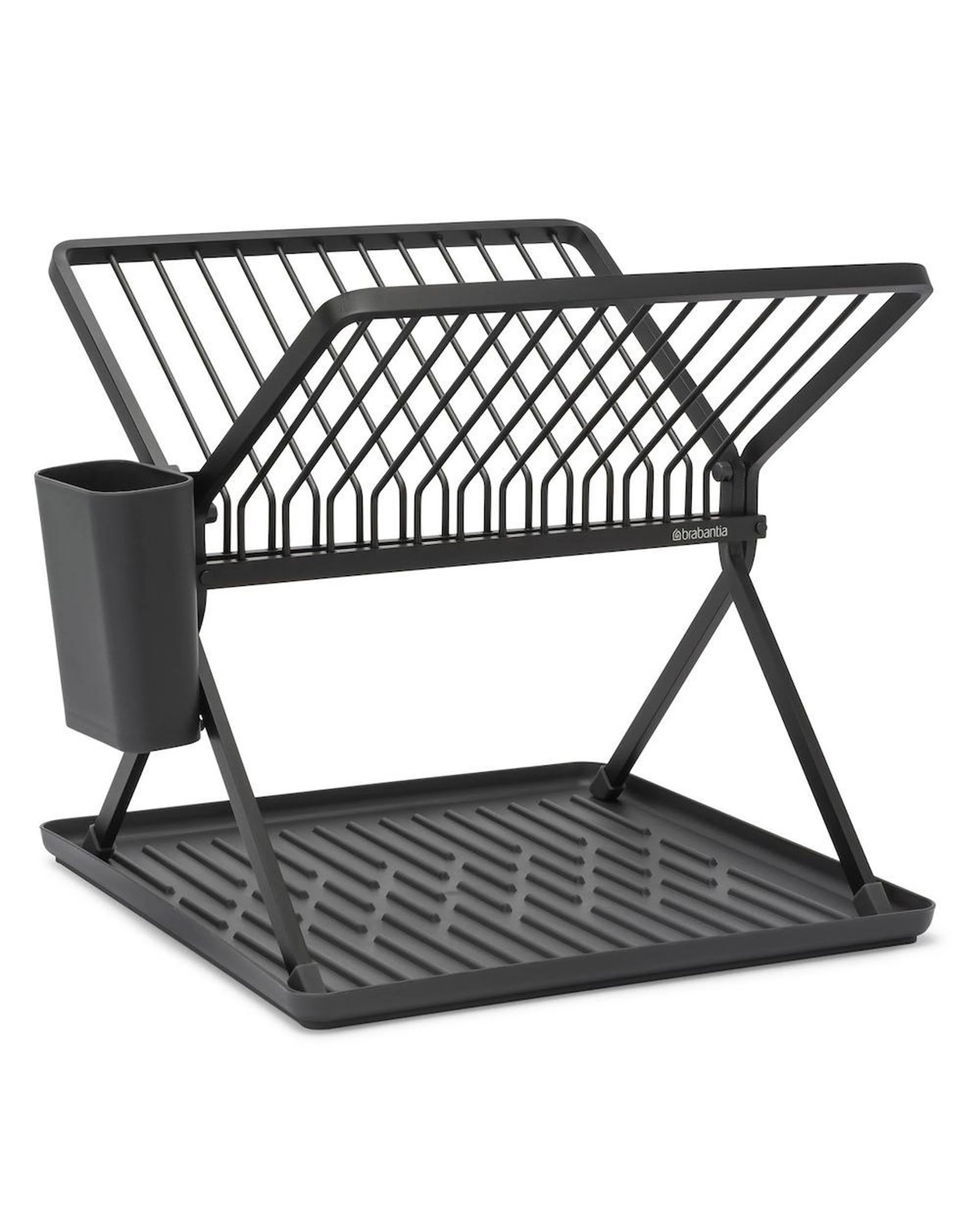 5 Brabantia Foldable Dish Drying Rack Dark Grey, 5 of 5