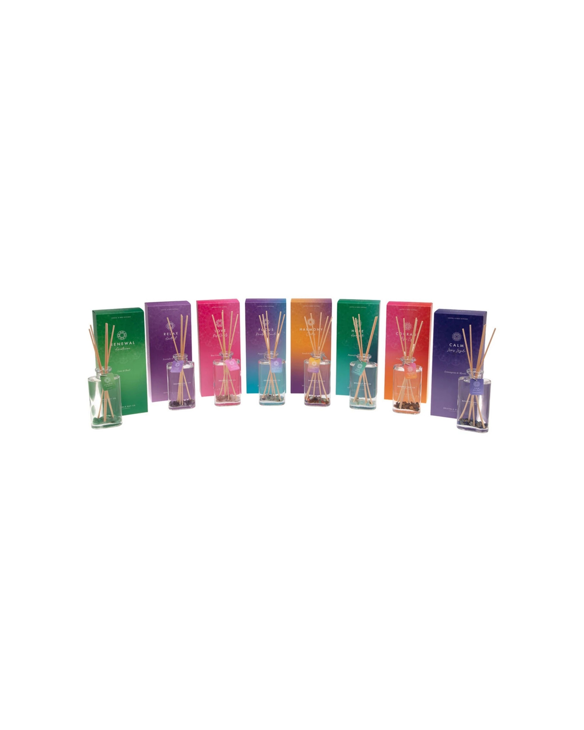 2 Bramble Bay Diffuser Crystal Boho Harmony Chakra Neroli & Ylang Scented Home Fragrance 150ml - Clear, 2 of 3