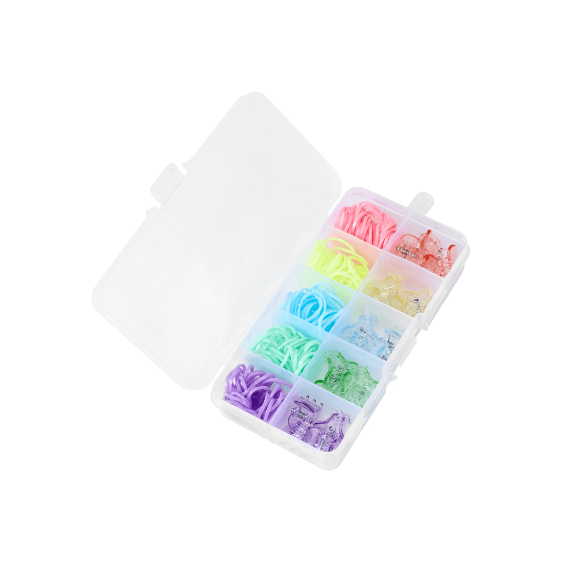 1 OXX Haircare 170 Piece Mini Claw Clips and Poly Bands - Multi Colour, 1 of 5