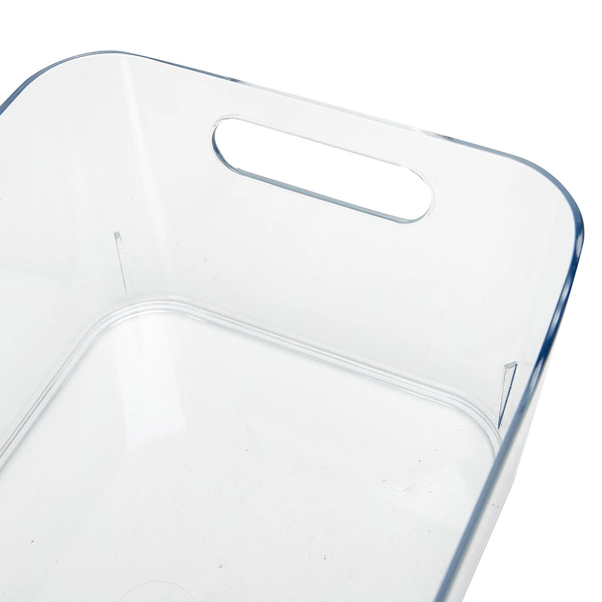 2 Small Cut Out Edge Storage Tub - Clear, 2 of 7