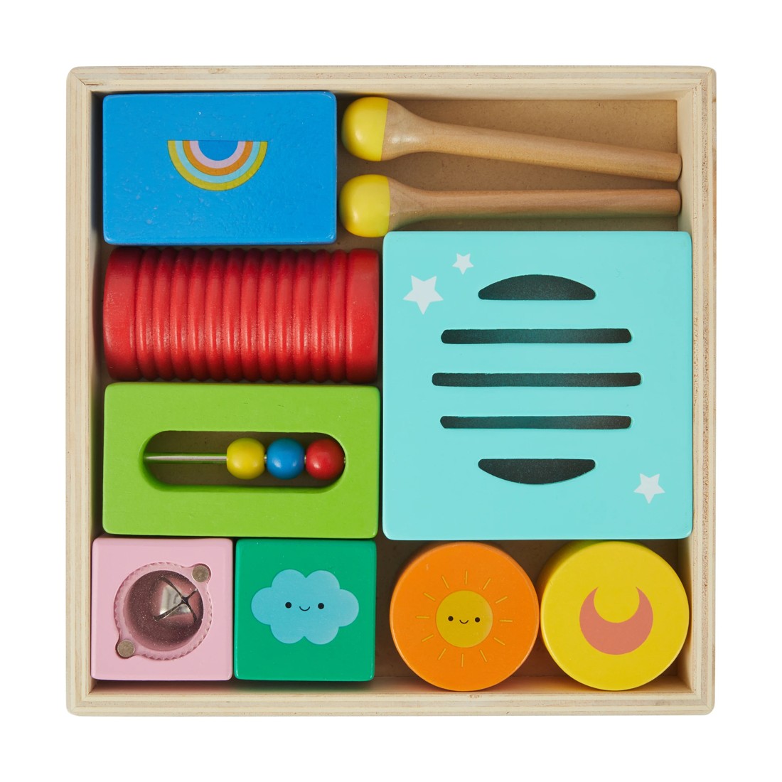4 10 Piece Wooden Music Box Bundle Playset, 4 of 8
