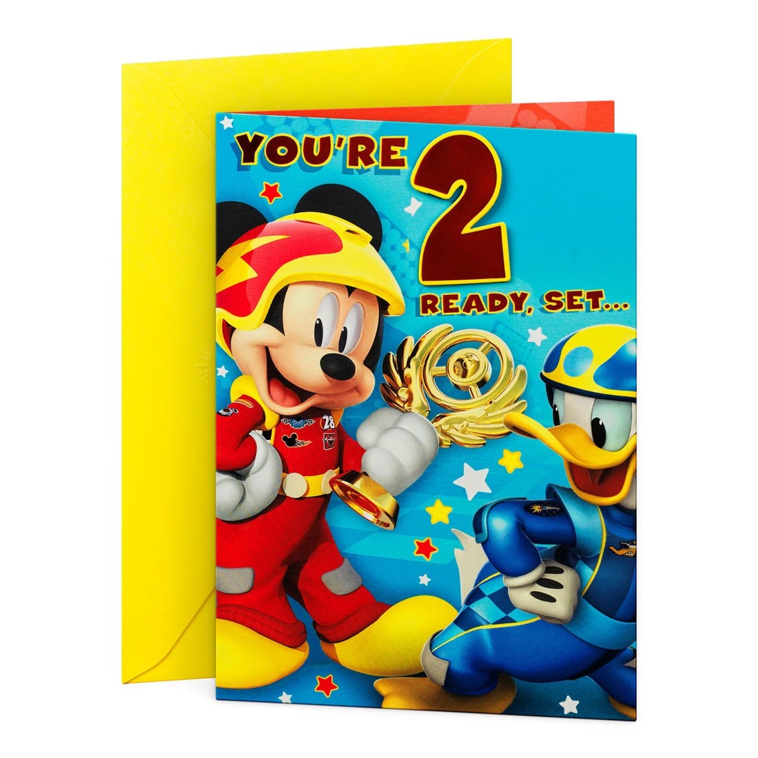 1 Hallmark Disney Mickey Mouse & Donald Duck 2nd Birthday Card, 1 of 3