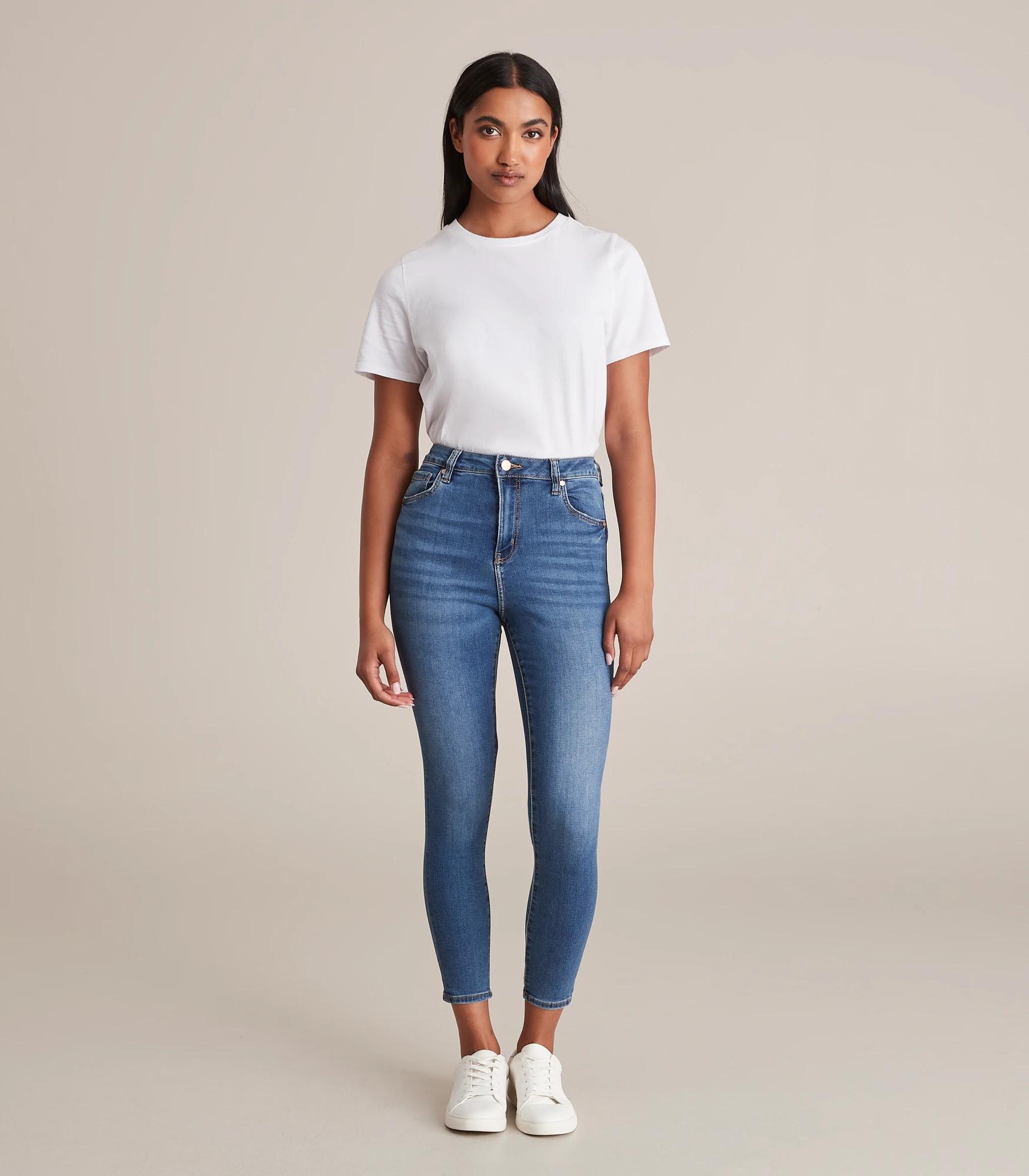8 Target Sophie Skinny High Rise Crop Length Denim Jeans MID WASH, 8 of 10