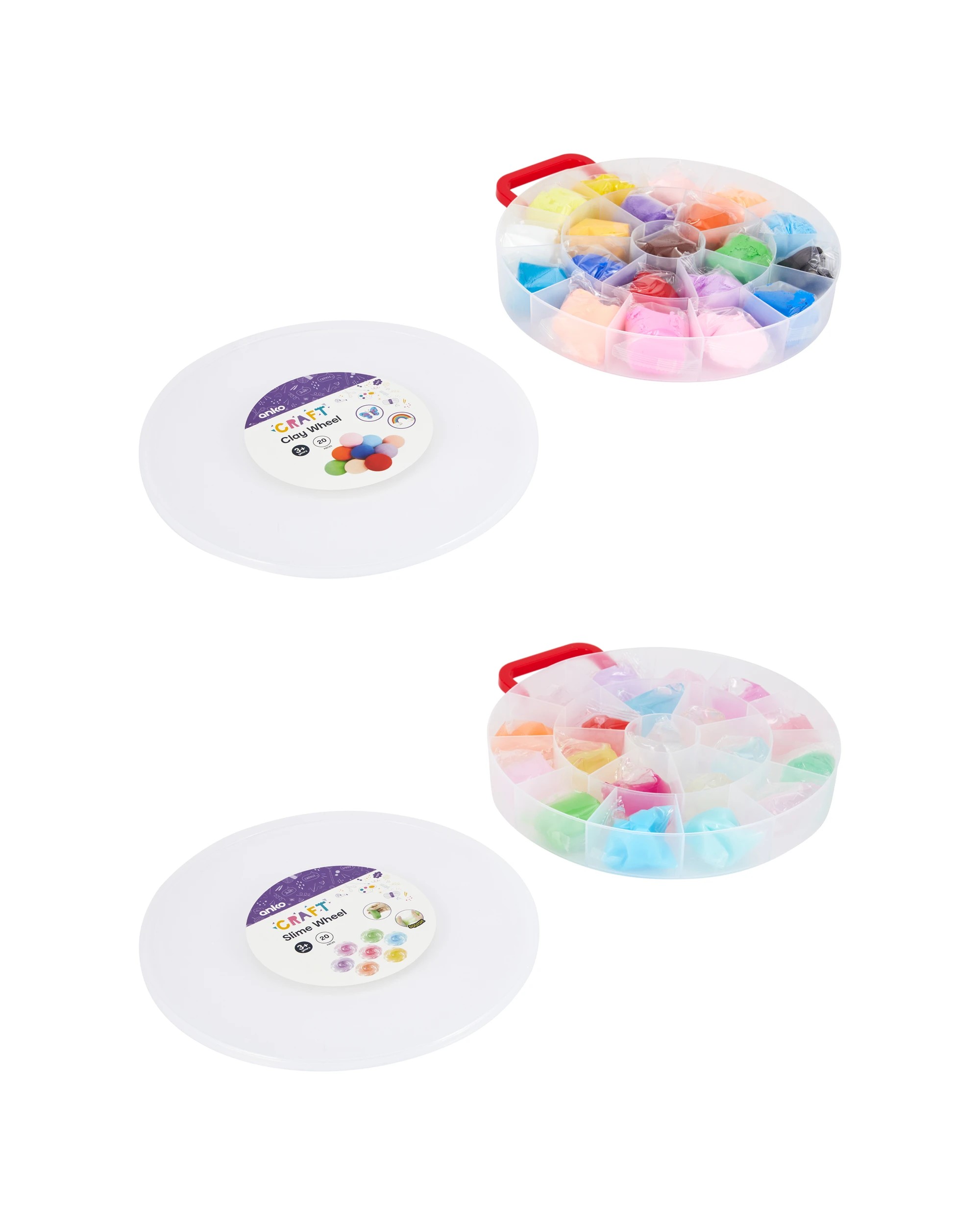 3 20 Piece Clay or Slime Wheel - Assorted, 3 of 4