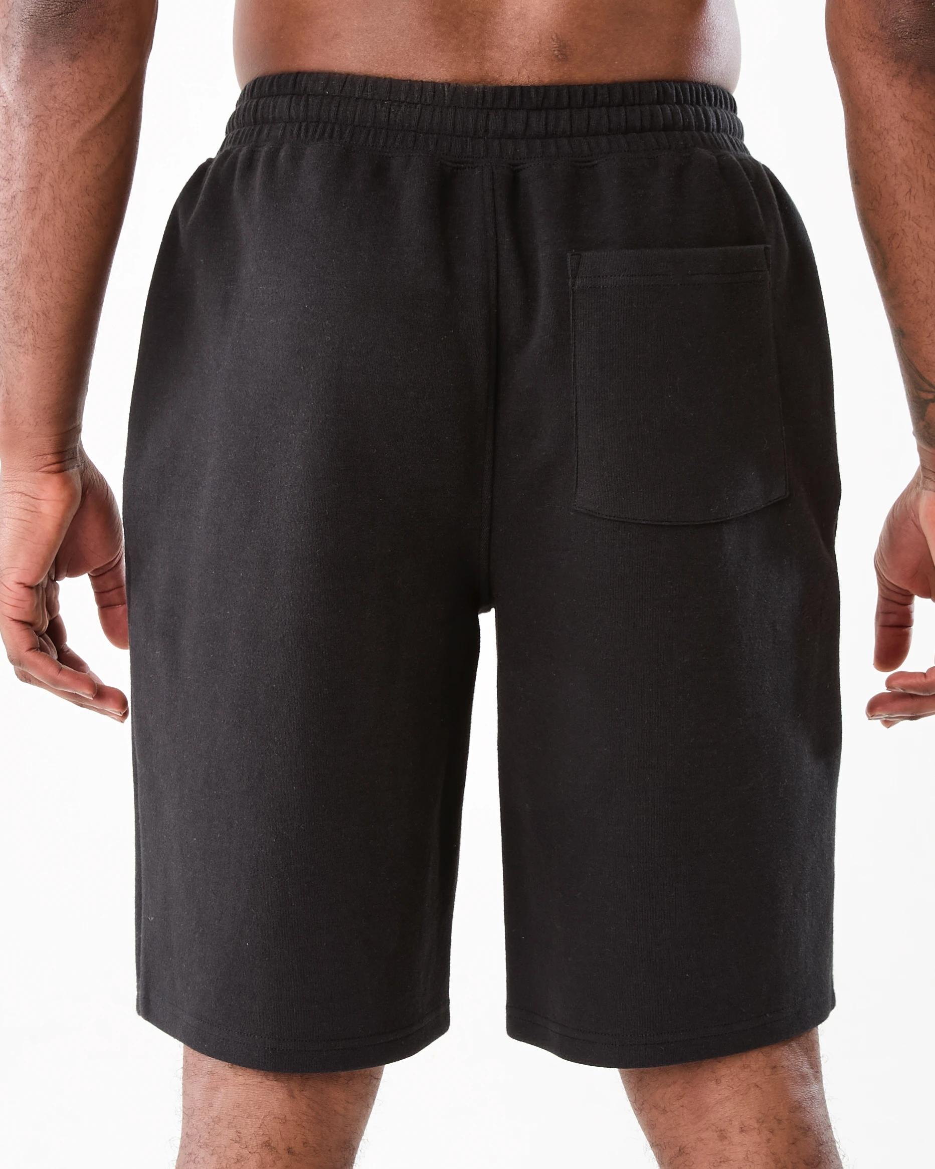 3 Elastic Waist Interlock Knit Shorts Black, 3 of 7
