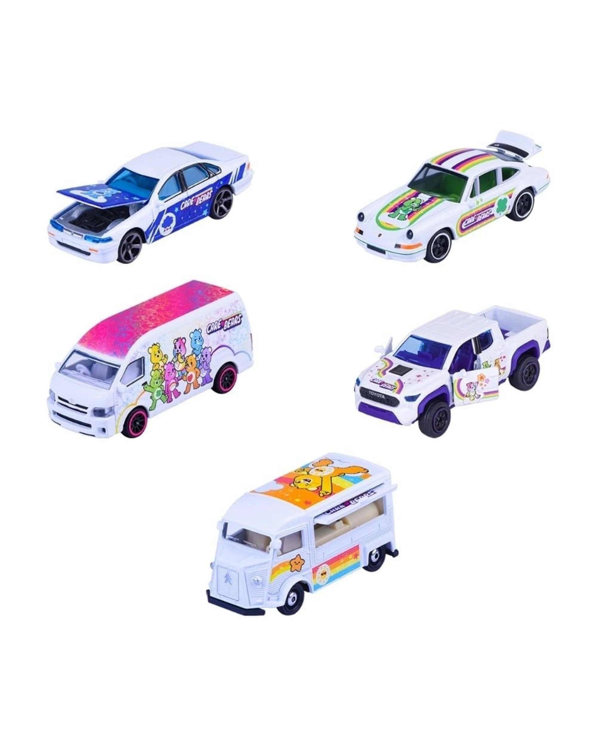 2 Majorette Care Bears Mini Car U.S Exclusive 5 Pack Set, 2 of 3