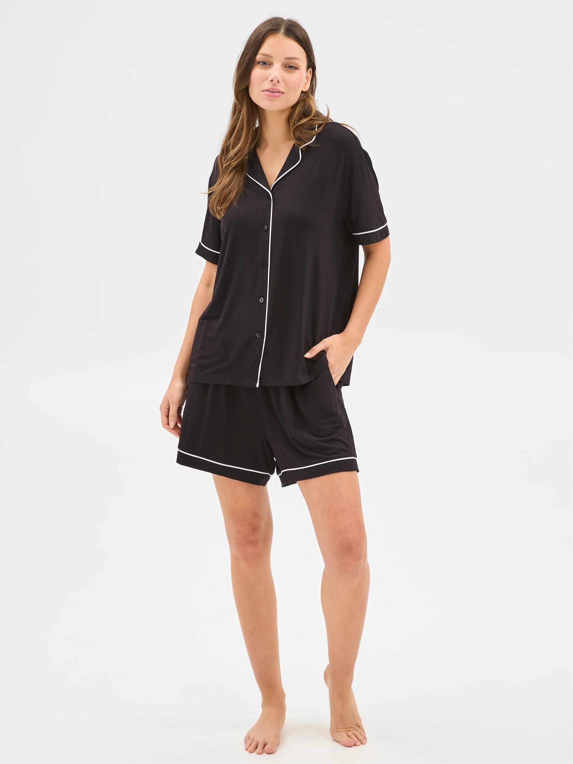 1 Target Soft Comfort Bamboo Pyjama Set BLACK, 1 of 5