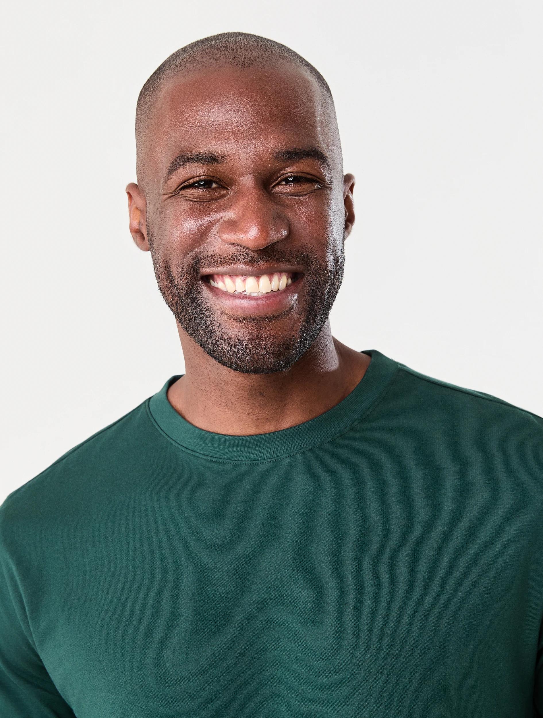 4 Australian Cotton Crew Neck T-shirt Grn Darksp, 4 of 6