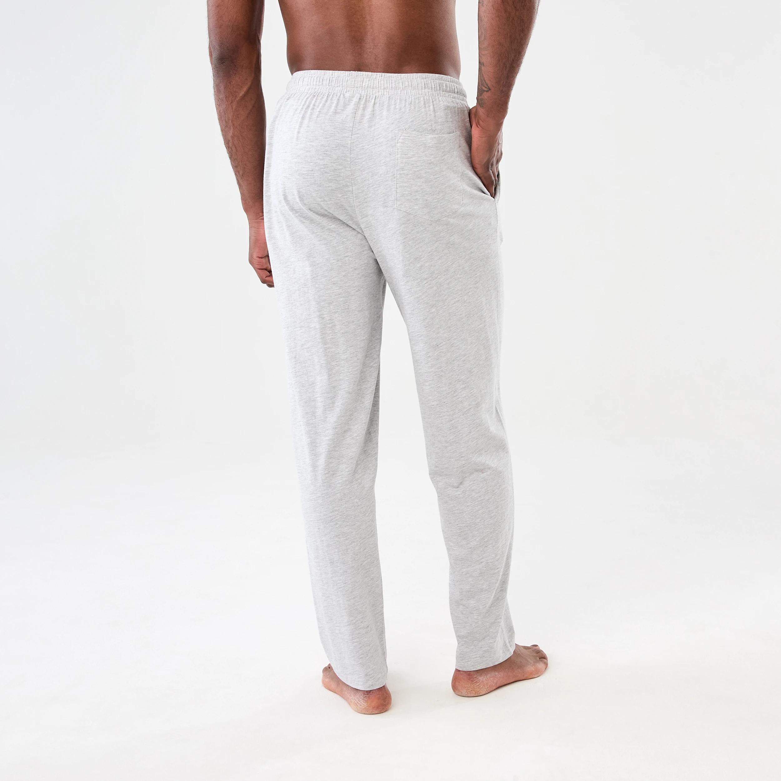 3 Cotton and Elastane Pants GREY MARLE PANT, 3 of 5