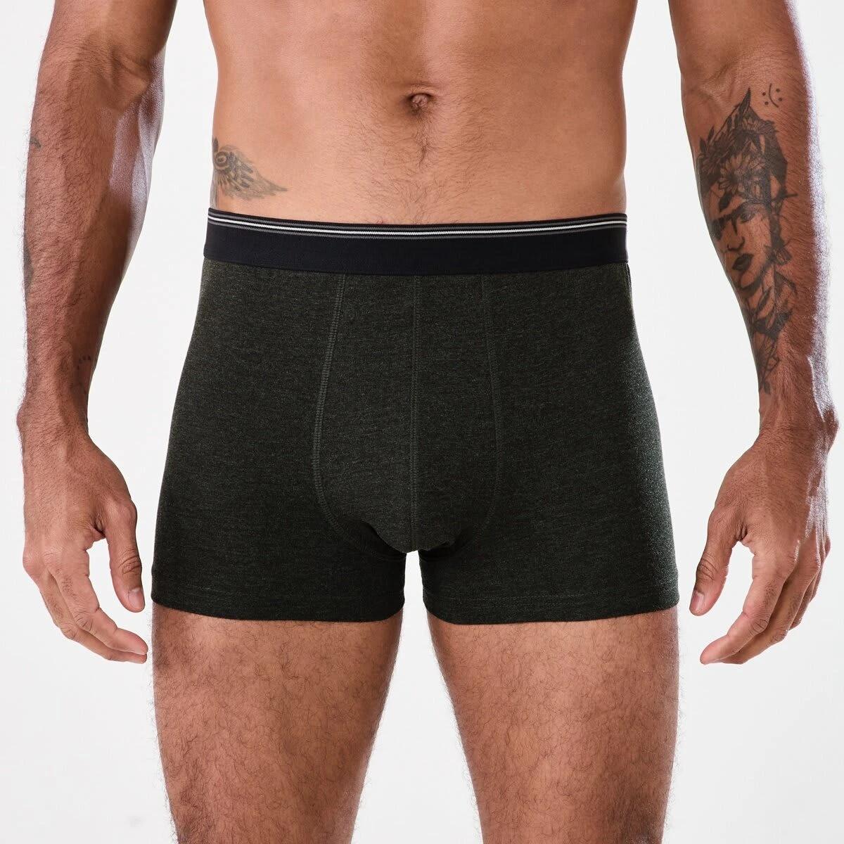 3 2 Pack Plain Trunks CHARCOAL, RED, 3 of 6