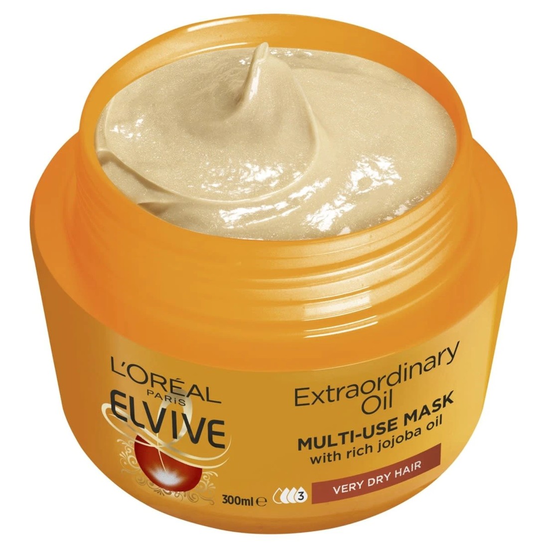 3 L'Oreal Paris Elvive Extraordinary Oil Multi-Use Mask 300ml - Jojoba Oil, 3 of 4