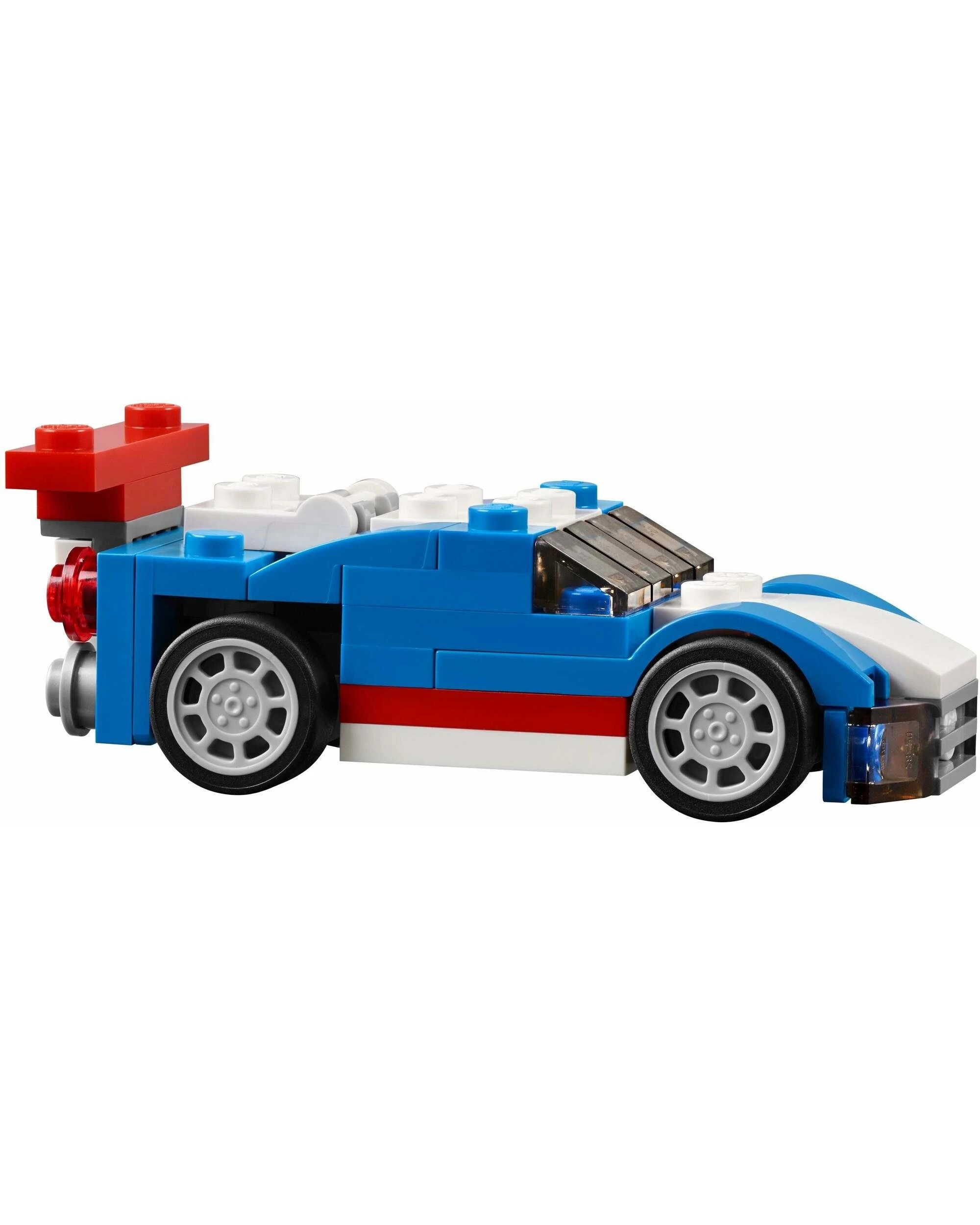 5 LEGO 31027 Blue Racer 3-in-1 Sports Car, Snowplow, Buggy, 5 of 5