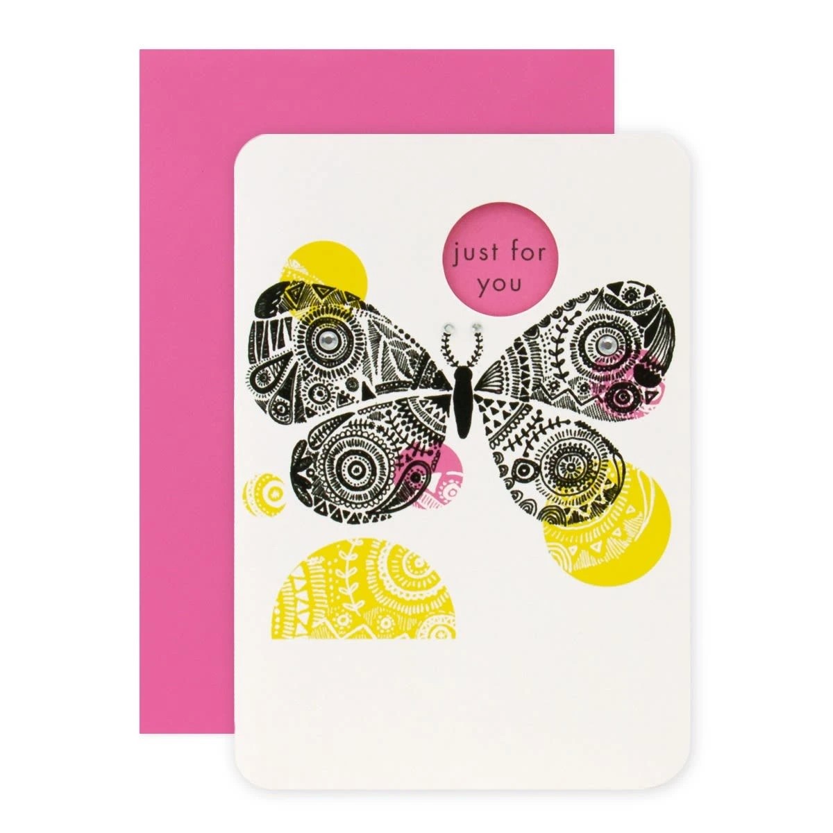1 Connections from Hallmark Birthday Card - Contemporary Butterfly, 1 of 3