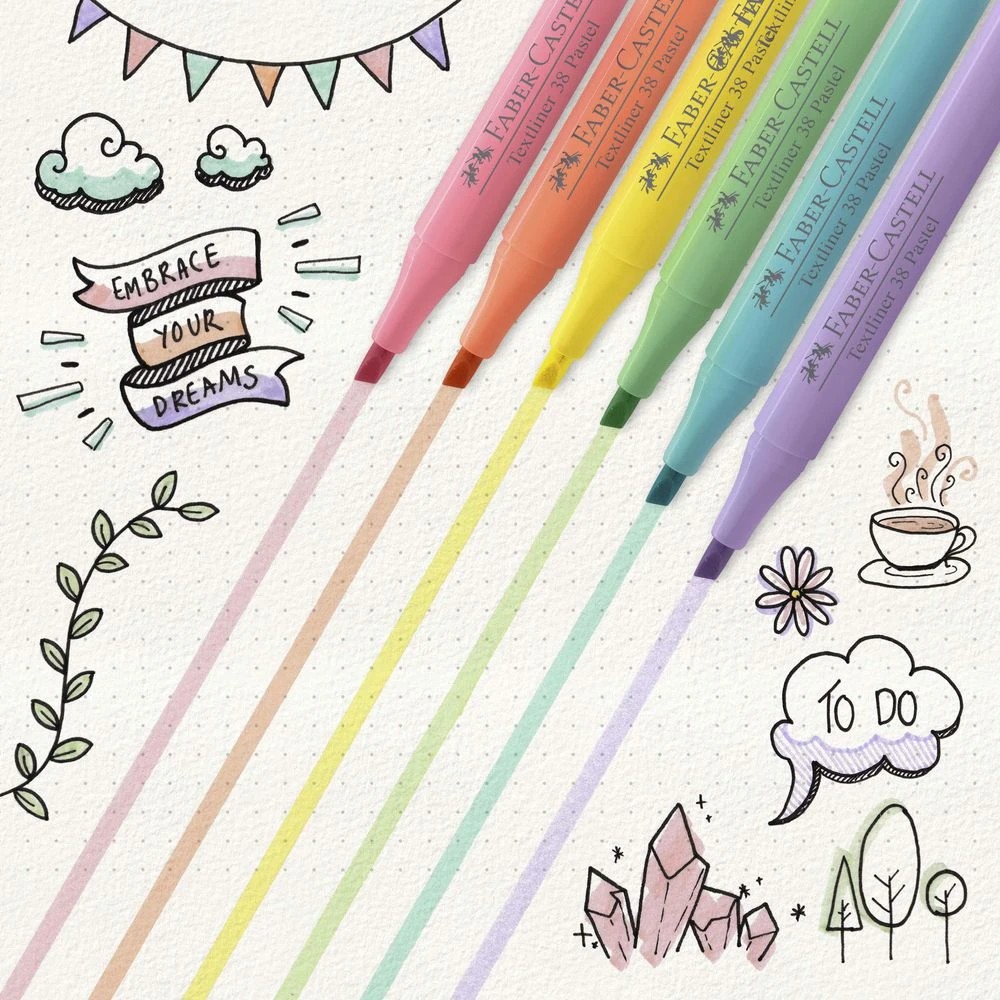 6 Faber-Castell Pocket Highlighter Pastel Lemon, 6 of 7