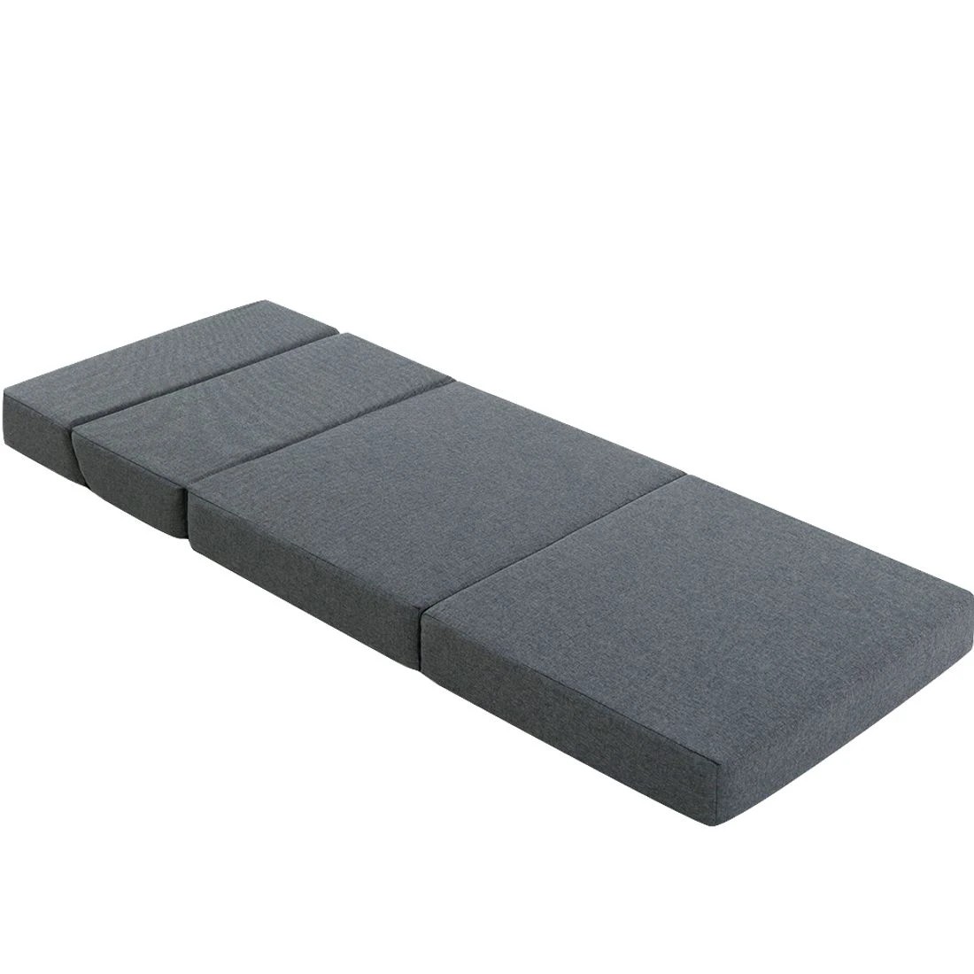 1 Giselle Bedding Foldable Mattress Folding Foam Bed Floor Mat - Grey, 1 of 6