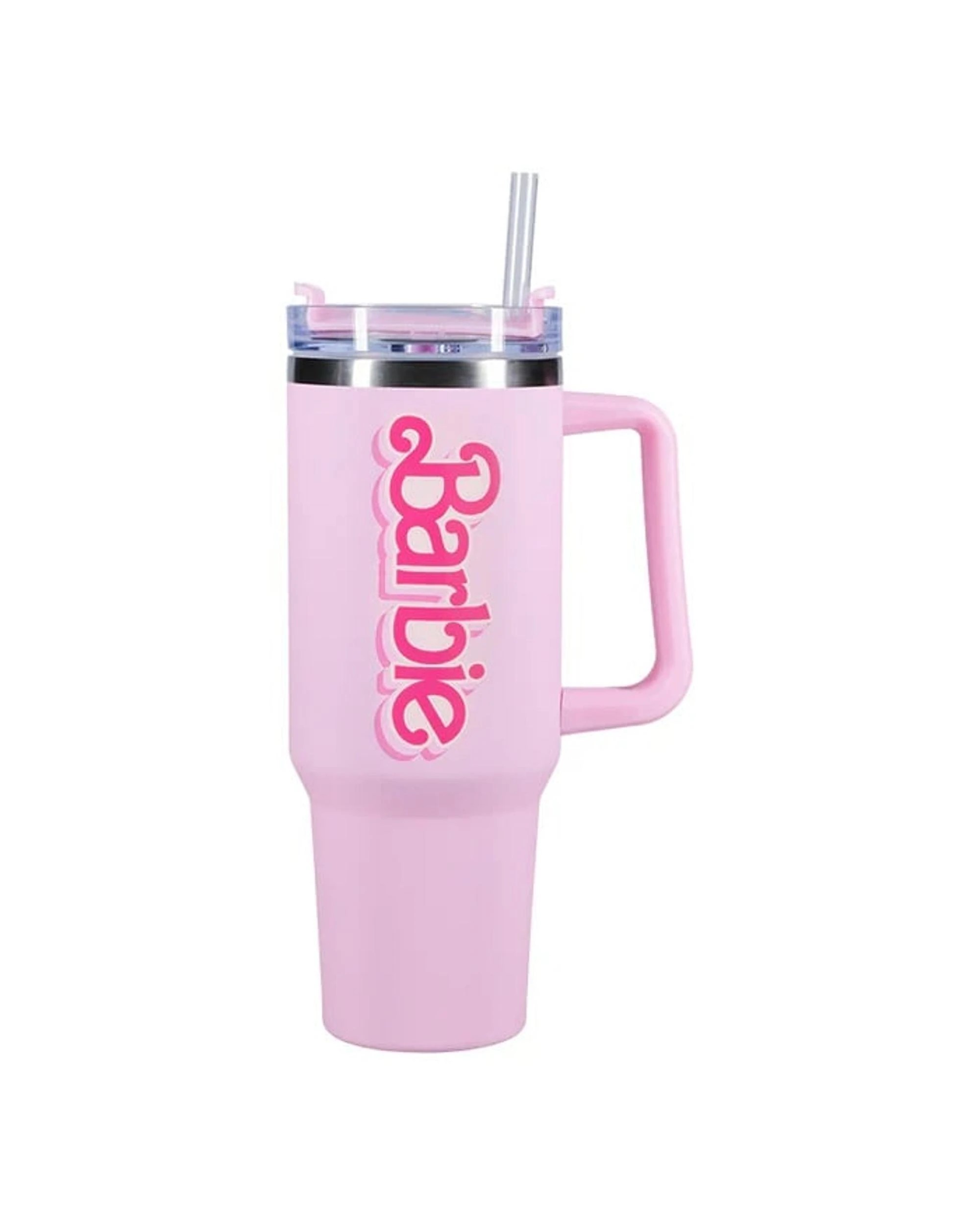 1 Paladone Barbie Travel Cup with Straw - 900ml - Pink, 1 of 4