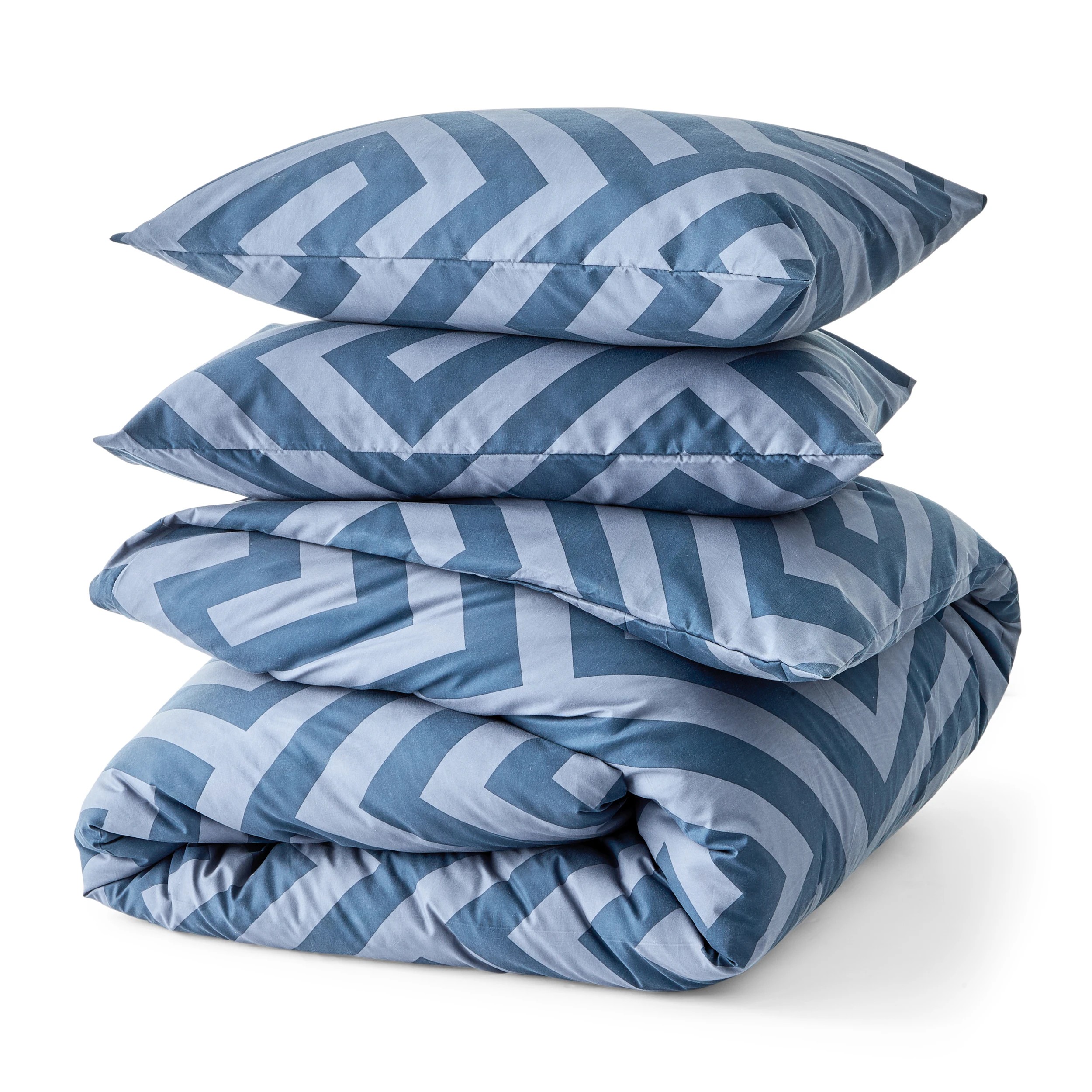 5 Saxon Quilt Cover Set - Queen Bed, Dark Blue, 5 of 6