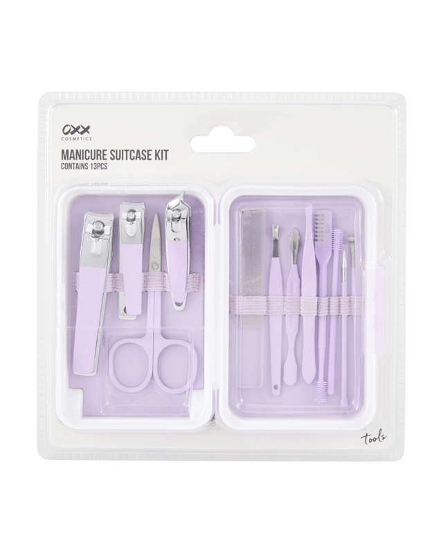 OXX Cosmetics 13 Piece Manicure Suitcase