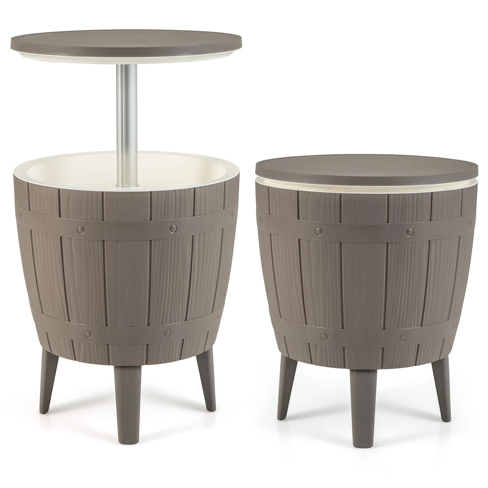 1 Costway 37L Ice Bucket Cooler Bar Table Icebox Outdoor Setting Drink Storage Box, 1 of 1