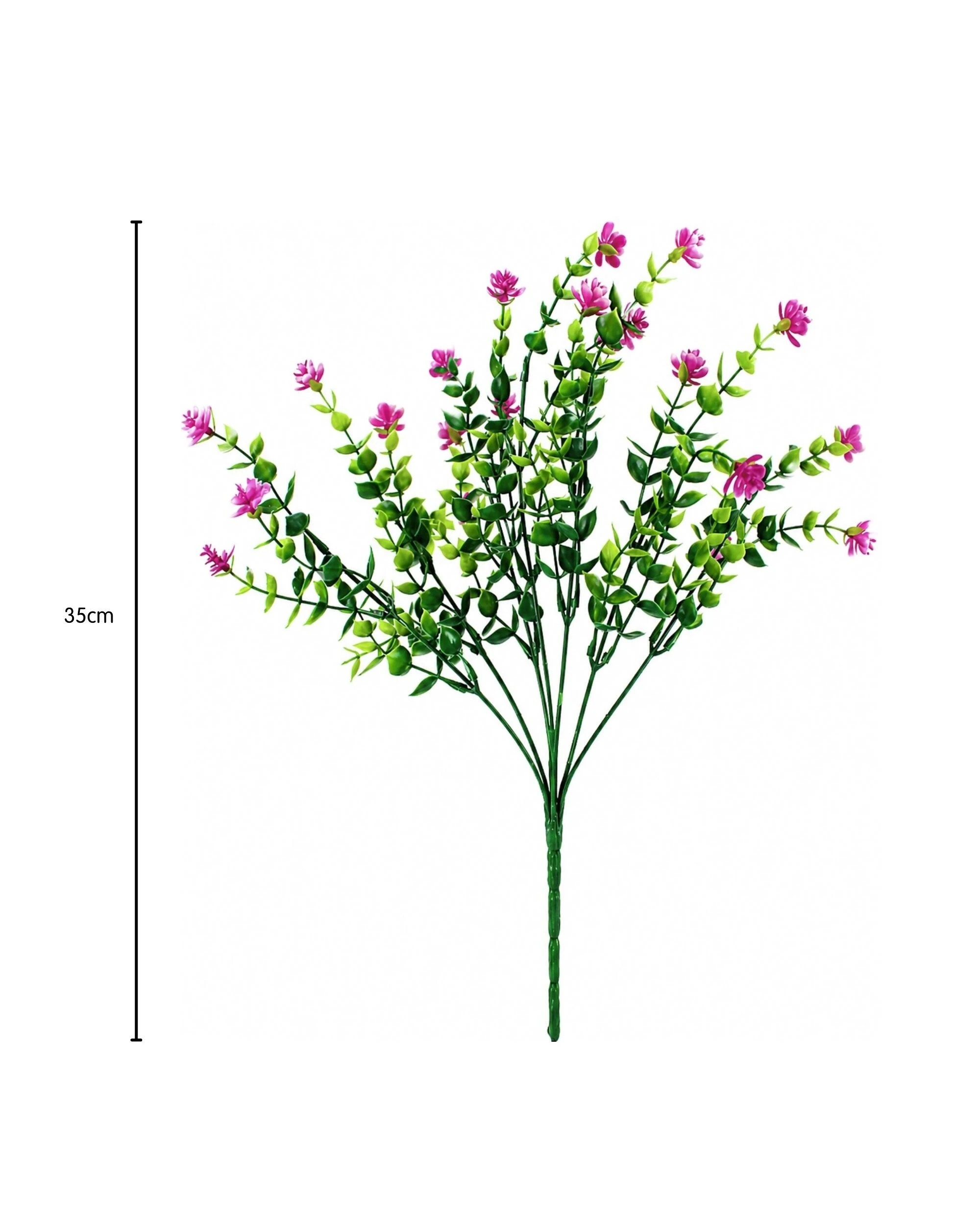 2 Party Maker Artificial Eucalyptus & Fuchsia Camellia Bunch - Pink, 2 of 3