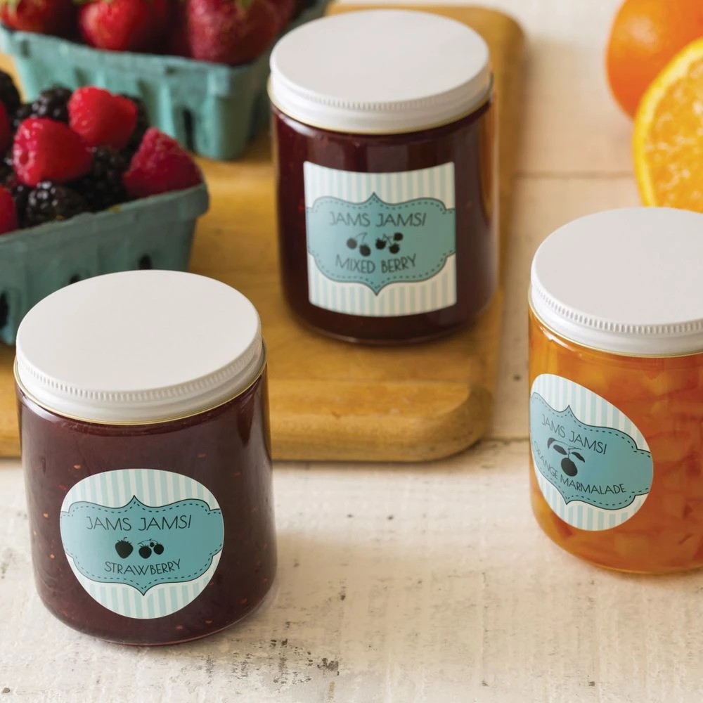 4 Avery 12UP Inkjet Laser Gloss Round Labels White 10 Sheets, 4 of 6