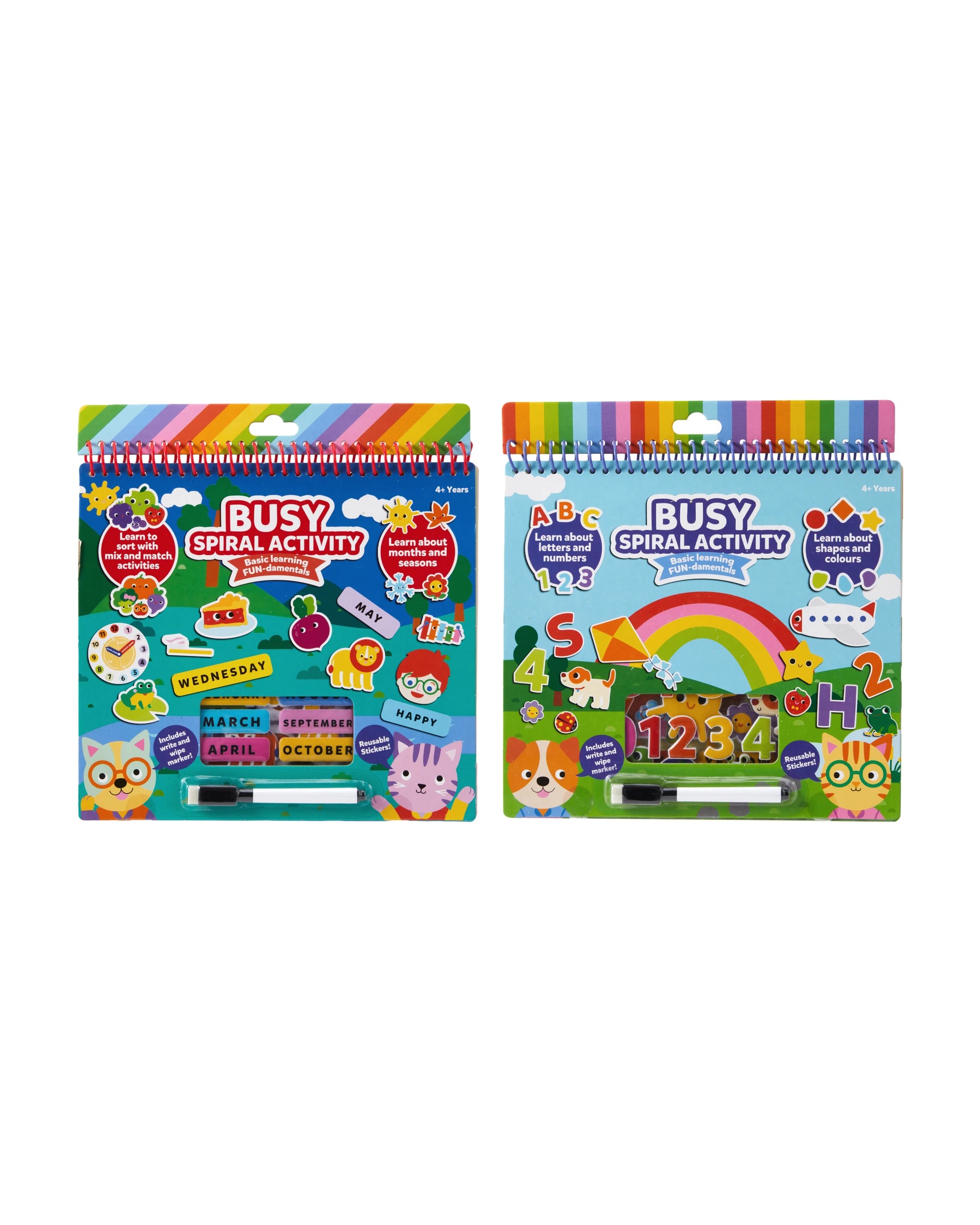 1 Busy Spiral Activity Basic Learning Fun-damentals - Assorted, 1 of 7