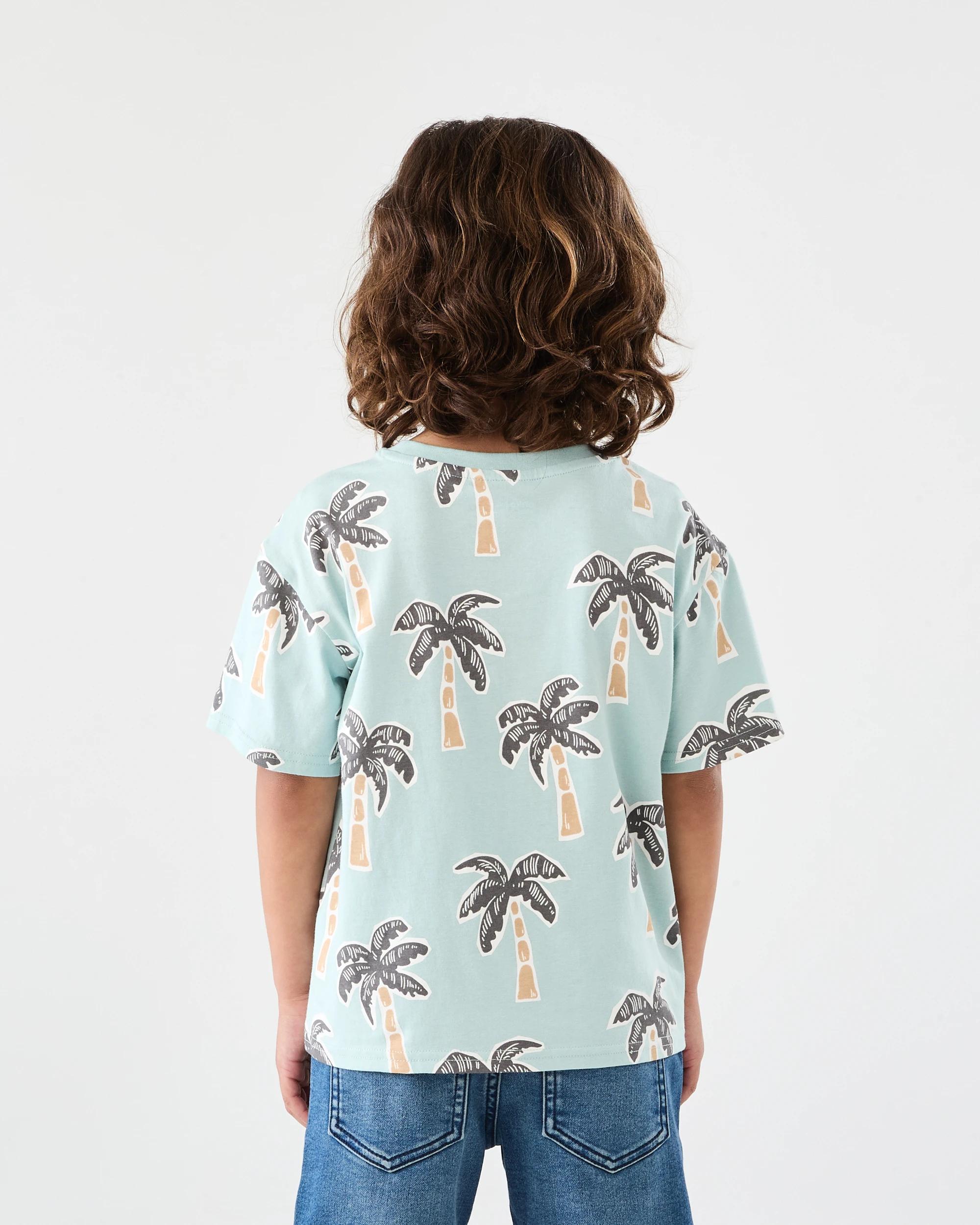 2 All Over Print T-shirt Grn Palm, 2 of 6