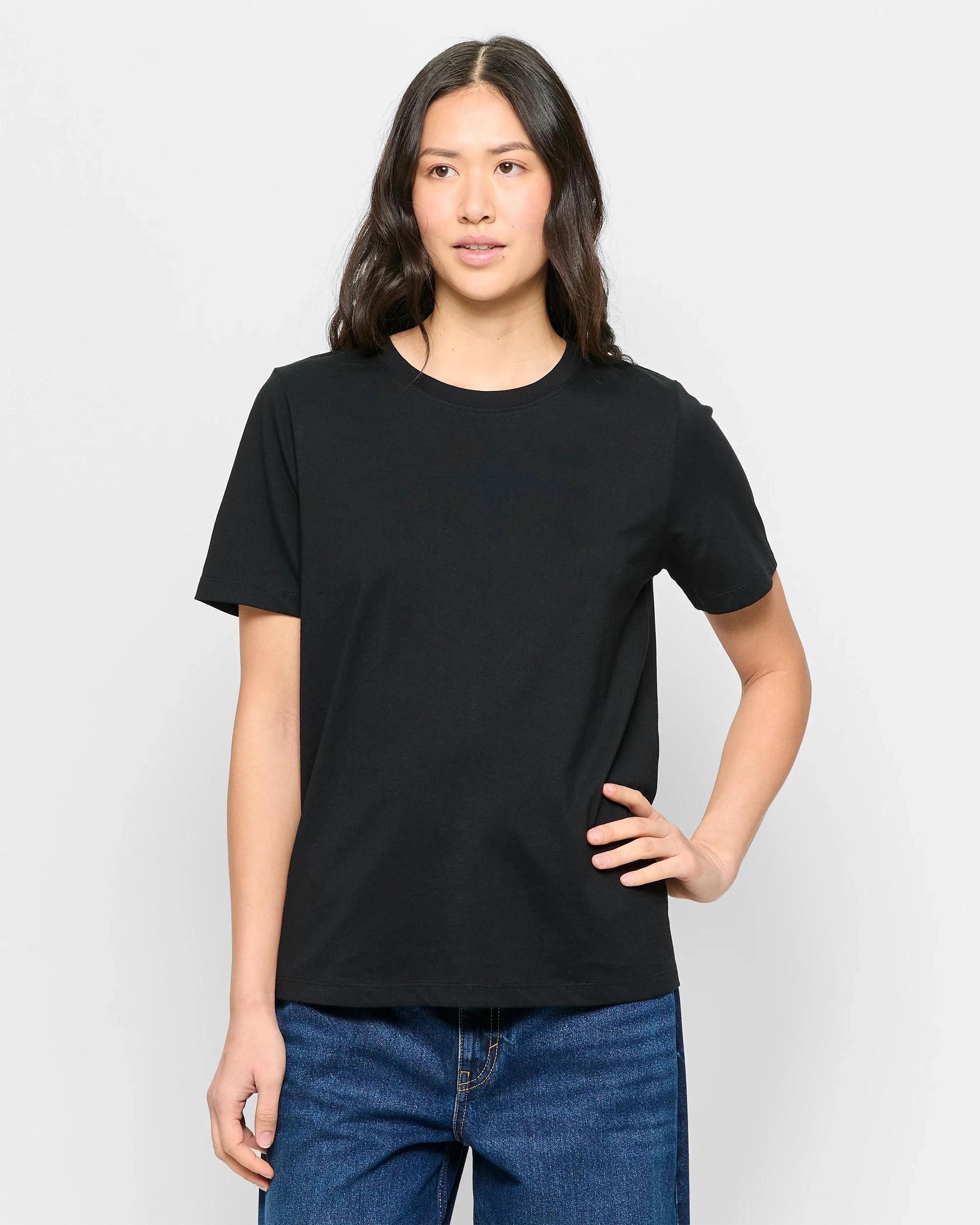 1 Target Australian Cotton Classic T-Shirt BLACK, 1 of 5