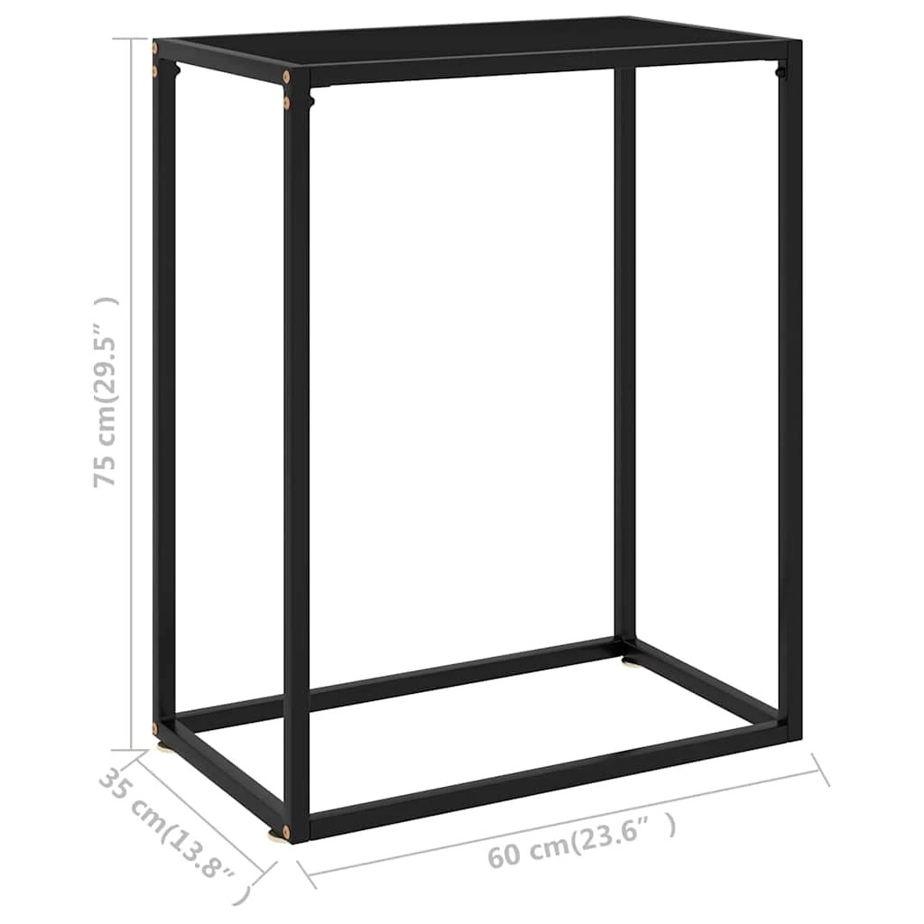 6 vidaXL Console table Simplistic - Black, 6 of 9
