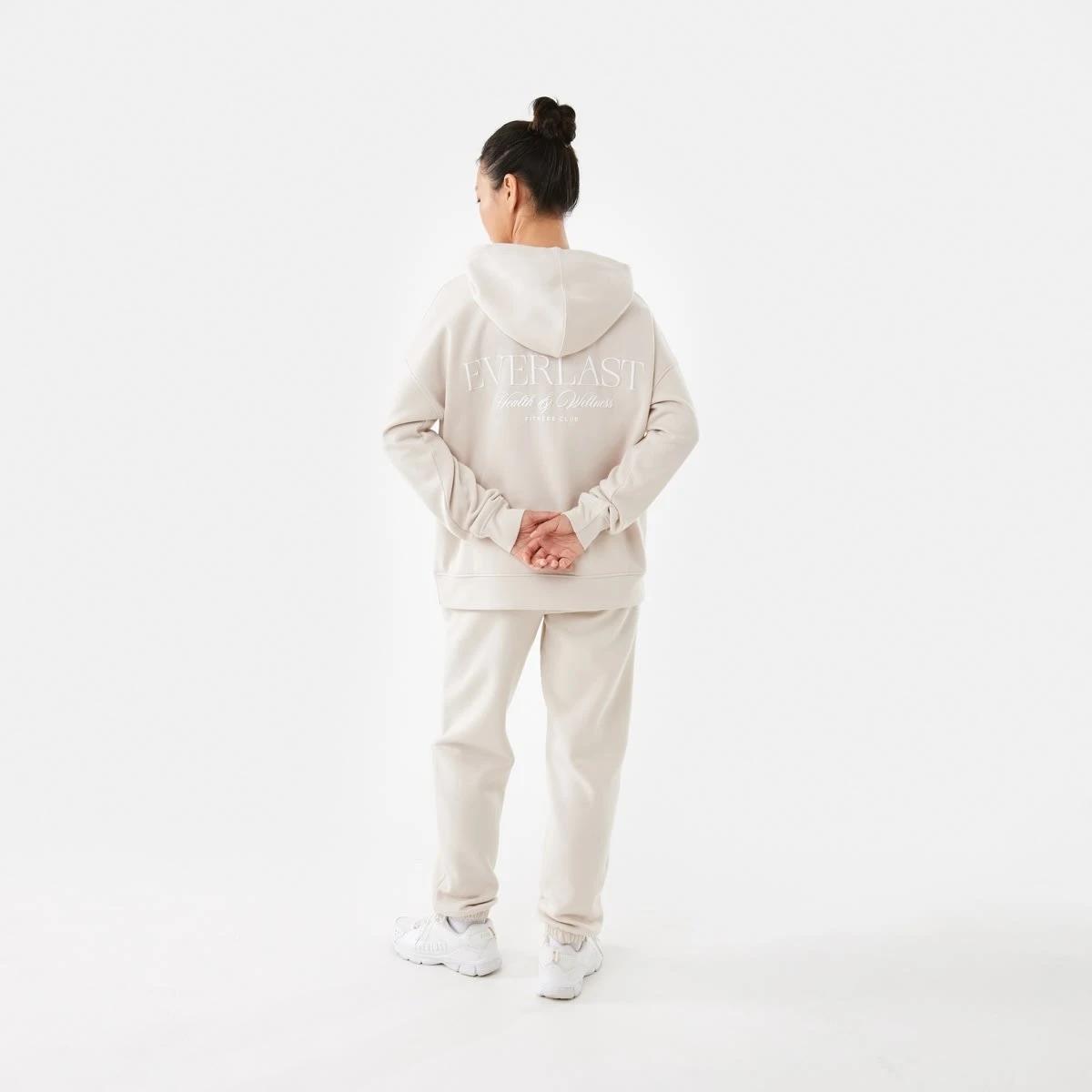 4 Everlast Womens Street Oversized Hoodie Cool Beige, 4 of 8