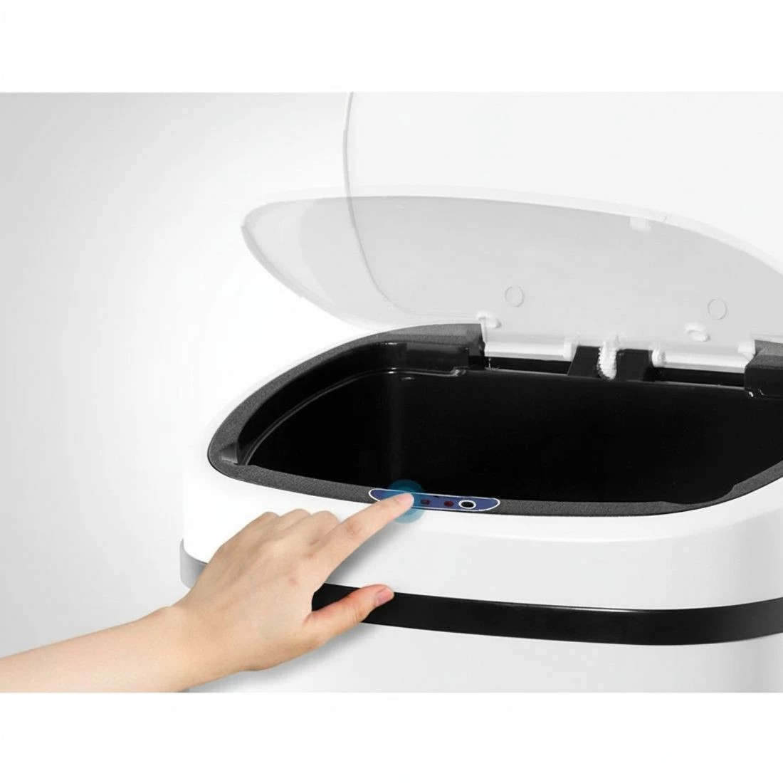 5 Devanti 58L Motion Sensor Bin Rubbish Automatic - White, 5 of 7