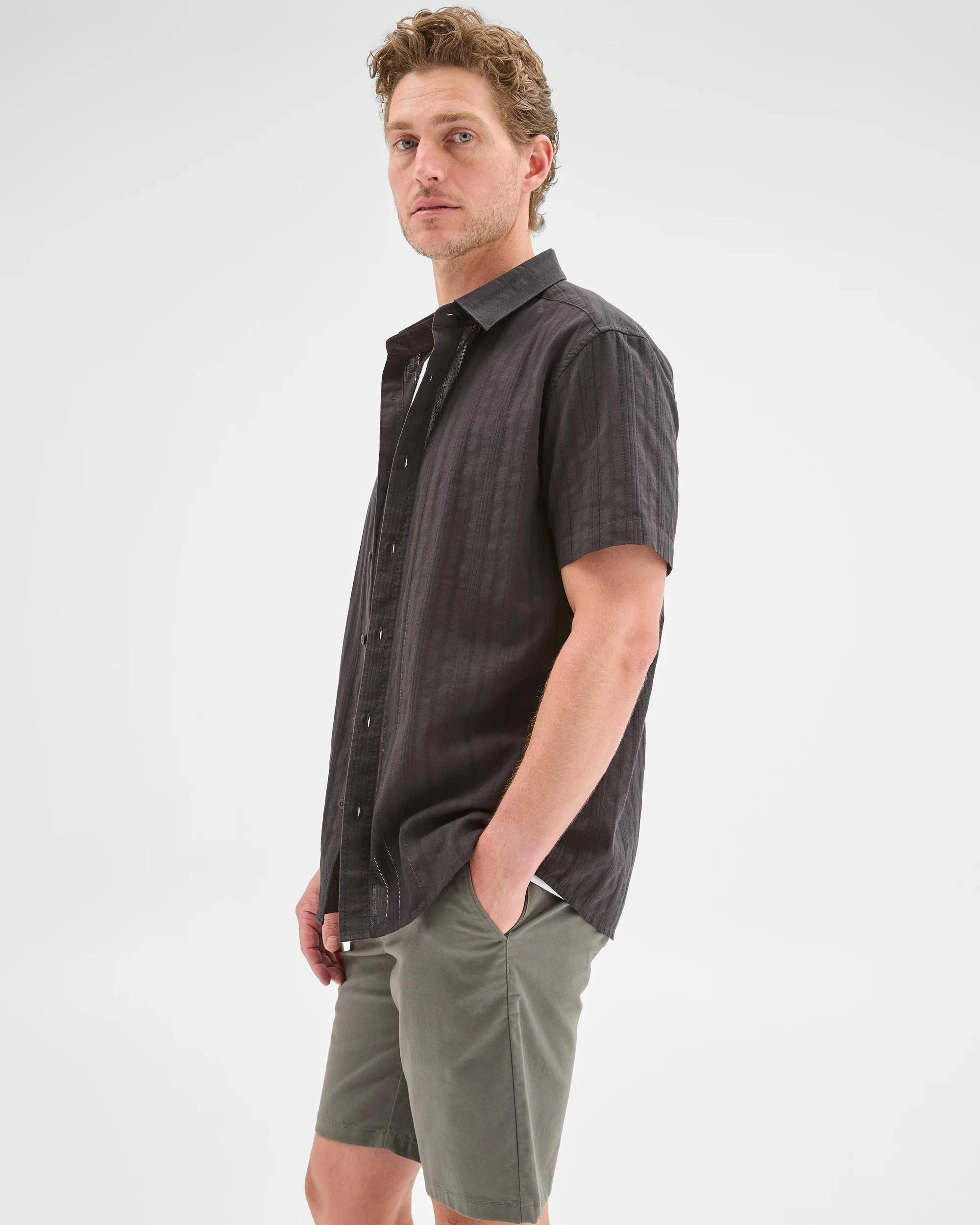 3 Target Australian Cotton Regular Stretch Chino Shorts DARK GREY, 3 of 7