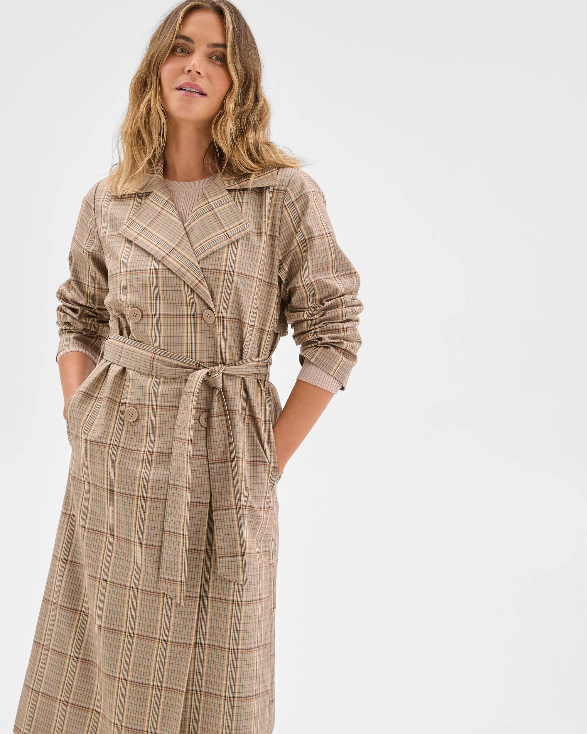 5 Target Woman Australian Cotton Check Trench Coat CHECK, 5 of 6